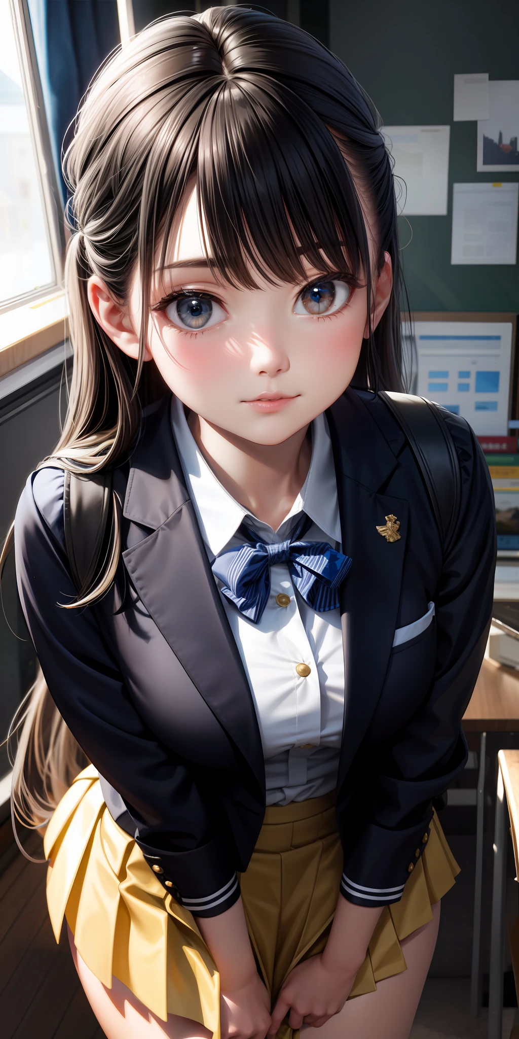 A little bigger breasts, smaller skirts