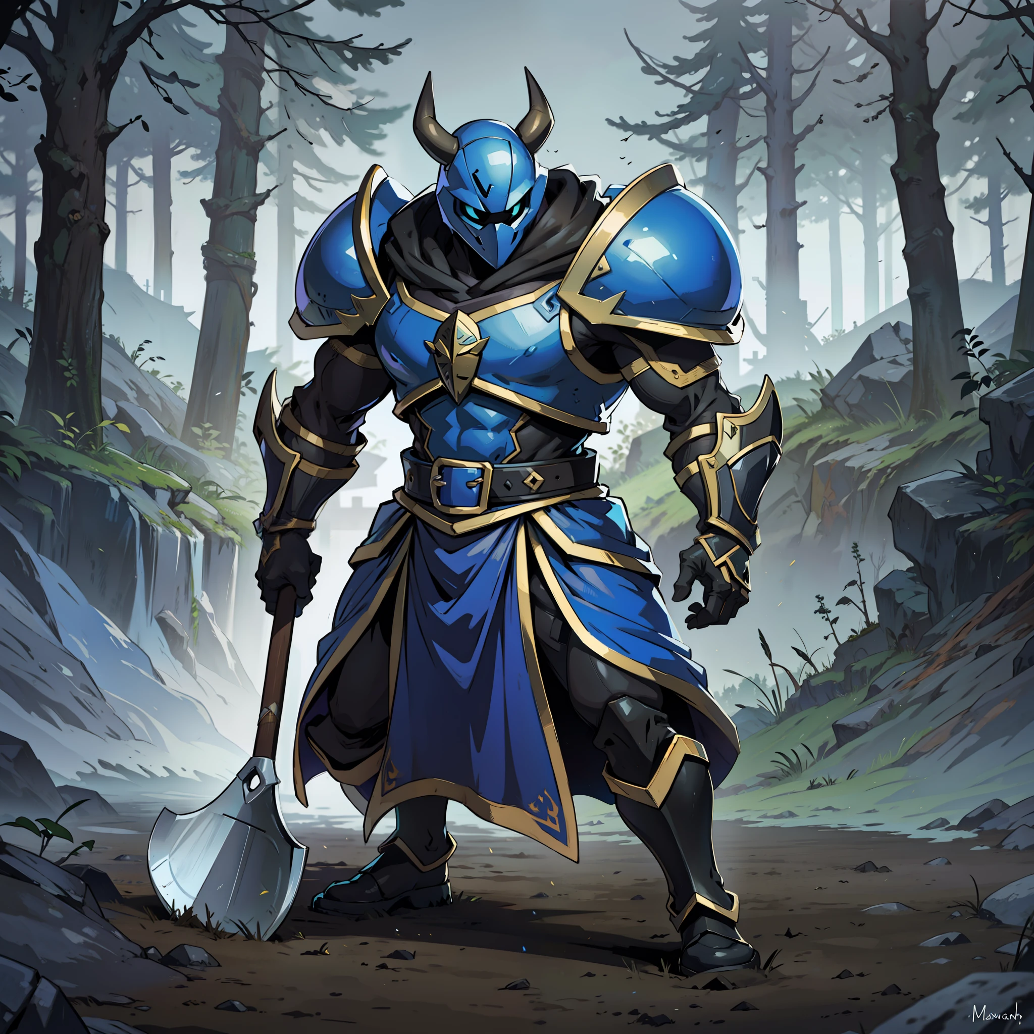 Ultra realistic Shovel knight black colors and sneaky