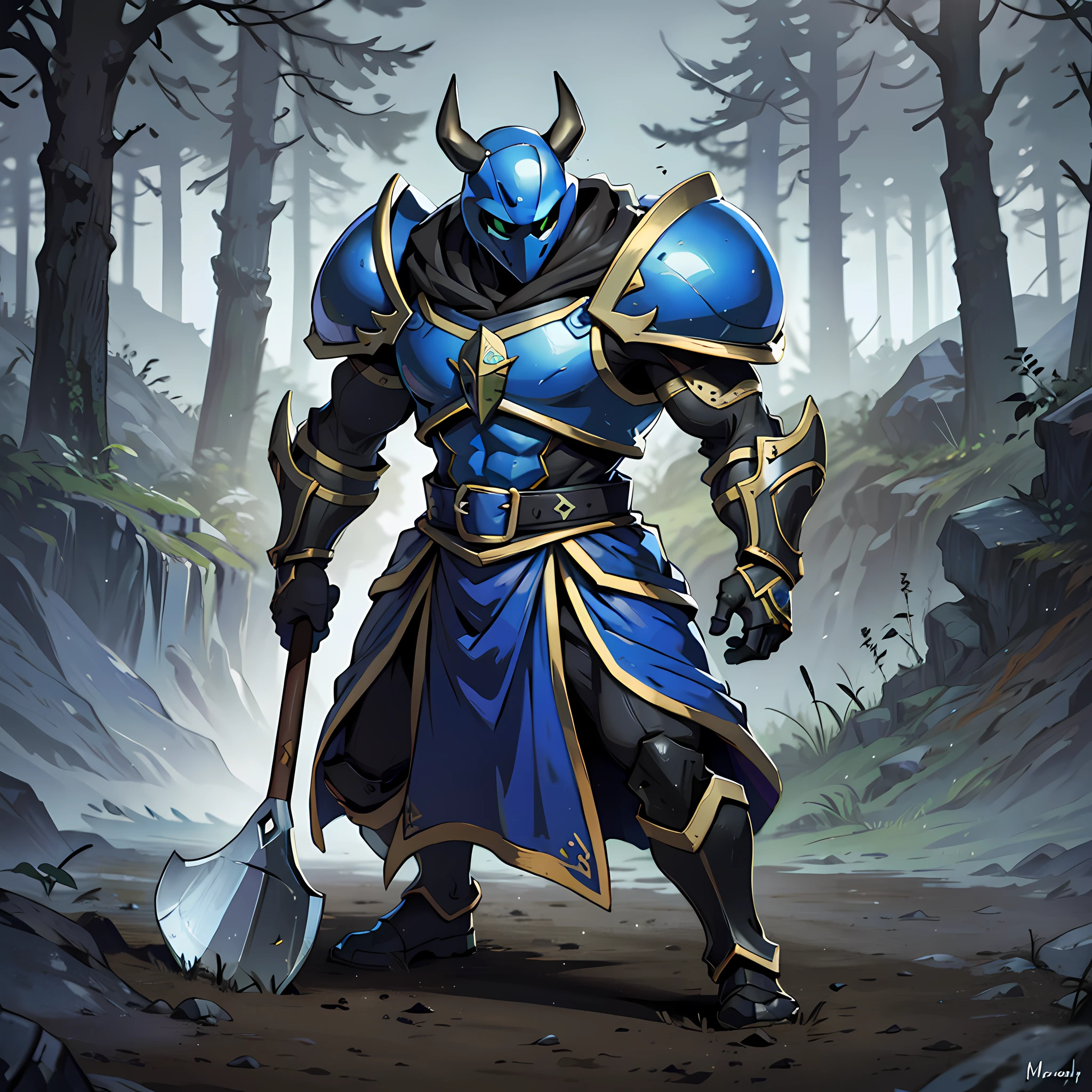 Ultra realistic Shovel knight black colors and sneaky