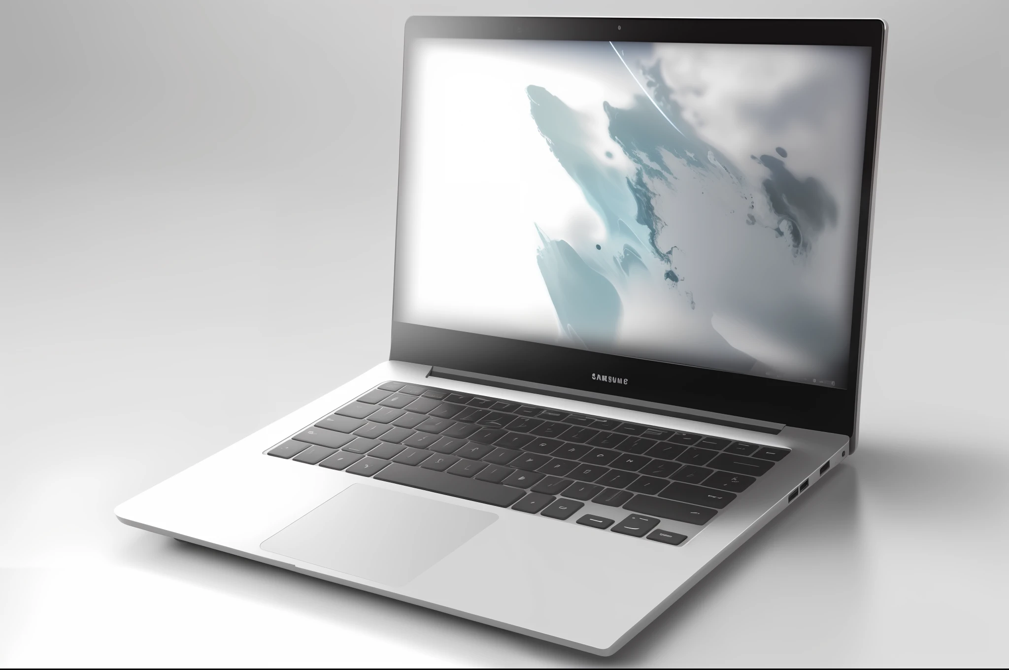 a close up of a laptop computer on a white surface, 4 k - h 6 4 0, mid-view, ƒ/5.0, galaxy, high rendering, - h 8 5 0 - w 6 0 0, full - view, xf iq 4, xf iq4, h 640, h 6 4 0, laptops