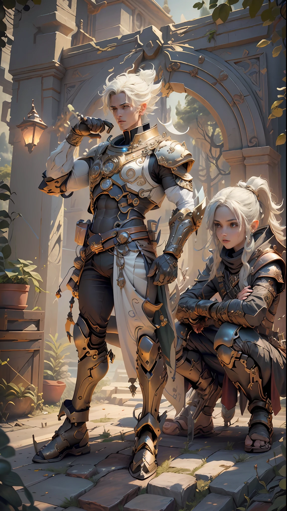 ((Best quality)), ((masterpiece)), (highly detailed:1.3), 3D, In a distant future where the boundaries between science fiction and fantasy have dissolved, the world is a tapestry of awe-inspiring wonders. Enter a universe where magic and technology coexist in harmony, shaping the destiny of civilizations across vast reaches of space.At the heart of this realm lies the Celestial Nexus, an intergalactic hub of mystical energies and technological marvels. Here, arcane knowledge intertwines with cutting-edge science, giving rise to a society where spaceships are imbued with the power of ancient spells, and technology is augmented by the mystic arts.Embark on a grand odyssey as a young explorer, destined to unravel the secrets of the Celestial Nexus. As you traverse the uncharted realms of the cosmos, encounter diverse civilizations teeming with beings who possess extraordinary abilities. From the ethereal Elven Spires, where the art of interdimensional travel is perfected, to the cybernetic enclaves of the Android Conglomerate, witness the tapestry of life as magic and technology intertwine.Unleash your latent powers as you become attuned to the energies that flow through the Nexus. Harness the ancient incantations of forgotten sorceries to propel your starship across the vast expanse of the cosmos. Engage in epic battles against cosmic abominations and interstellar tyrants, wielding enchanted weapons infused with futuristic enhancements.As you delve deeper into the enigmatic realms of the Celestial Nexus, uncover the origin of this harmonious fusion of magic and technology. Discover the ancient prophecies that foretell a cataclysmic event threatening to tear apart this delicate balance. Unite with a band of extraordinary beings, each possessing their own blend of magical aptitude and technological expertise, to embark on a perilous quest to save the Nexus from imminent destruction.In this epic saga, your choices will shape the fate of worlds, as the boundaries between