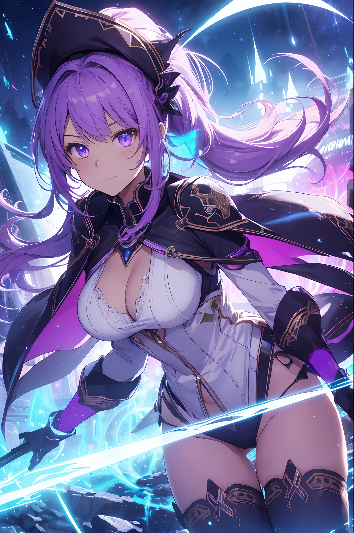 ((white outfit)), revealing, big breasts, 30 years old, young beautiful girl, ultra detailed, official art, unity 8k wallpaper, BREAK, neon lighting, (vibrant glow):1.2, dynamic colors, striking contrast, futuristic vibe, electric energy, reflective surfaces, masterpiece, best quality, ultra-detailed, illustration, 1girl, solo, fantasy, flying, broom, night sky, outdoors, magic, spells, moon, stars, clouds, wind, hair, cape, hat, boots, broomstick, glowing, mysterious, enchanting, whimsical, playful, adventurous, freedom, wonder, imagination, determination, skill, speed, movement, energy, realism, naturalistic, figurative, representational, beauty, fantasy culture, mythology, fairy tales, folklore, legends, witches, wizards, magical creatures, fantasy worlds, composition, scale, foreground, middle ground, background, perspective, light, color, texture, detail, beauty, wonder, adult, 30 years old, loraeyes, pauldrons, magic circle, evil, vampire teeth, 30 years old, adult, magic circle, magic_circle, red_glow, red glow, (masterpiece, best quality, ultra-detailed, best shadow), (detailed background,dark fantasy), (beautiful detailed face), high contrast, (best illumination, an extremely delicate and beautiful), ((cinematic light)), colorful, hyper detail, dramatic light, intricate details, (1 girl, solo, purple glowing hair, purple glowing eyes, sharp face,low twintails, hair between eyes, dynamic angle, magic circle), blood splatter, swirling black light around the character, depth of field,black light particles,(broken glass),, 30 years old, beautiful girl, ultra detailed, official art, unity 8k wallpaper, BREAK, purple neon lighting, (vibrant glow):1.2, dynamic colors, striking contrast, futuristic vibe, electric energy, reflective surfaces