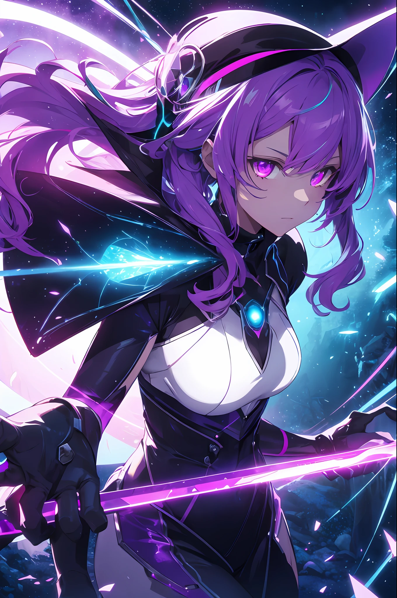 ((white outfit)), revealing, big breasts, 30 years old, young beautiful girl, ultra detailed, official art, unity 8k wallpaper, BREAK, neon lighting, (vibrant glow):1.2, dynamic colors, striking contrast, futuristic vibe, electric energy, reflective surfaces, masterpiece, best quality, ultra-detailed, illustration, 1girl, solo, fantasy, flying, broom, night sky, outdoors, magic, spells, moon, stars, clouds, wind, hair, cape, hat, boots, broomstick, glowing, mysterious, enchanting, whimsical, playful, adventurous, freedom, wonder, imagination, determination, skill, speed, movement, energy, realism, naturalistic, figurative, representational, beauty, fantasy culture, mythology, fairy tales, folklore, legends, witches, wizards, magical creatures, fantasy worlds, composition, scale, foreground, middle ground, background, perspective, light, color, texture, detail, beauty, wonder, adult, 30 years old, loraeyes, pauldrons, magic circle, evil, vampire teeth, 30 years old, adult, magic circle, magic_circle, red_glow, red glow, (masterpiece, best quality, ultra-detailed, best shadow), (detailed background,dark fantasy), (beautiful detailed face), high contrast, (best illumination, an extremely delicate and beautiful), ((cinematic light)), colorful, hyper detail, dramatic light, intricate details, (1 girl, solo, purple glowing hair, purple glowing eyes, sharp face,low twintails, hair between eyes, dynamic angle, magic circle), blood splatter, swirling black light around the character, depth of field,black light particles,(broken glass),, 30 years old, beautiful girl, ultra detailed, official art, unity 8k wallpaper, BREAK, purple neon lighting, (vibrant glow):1.2, dynamic colors, striking contrast, futuristic vibe, electric energy, reflective surfaces