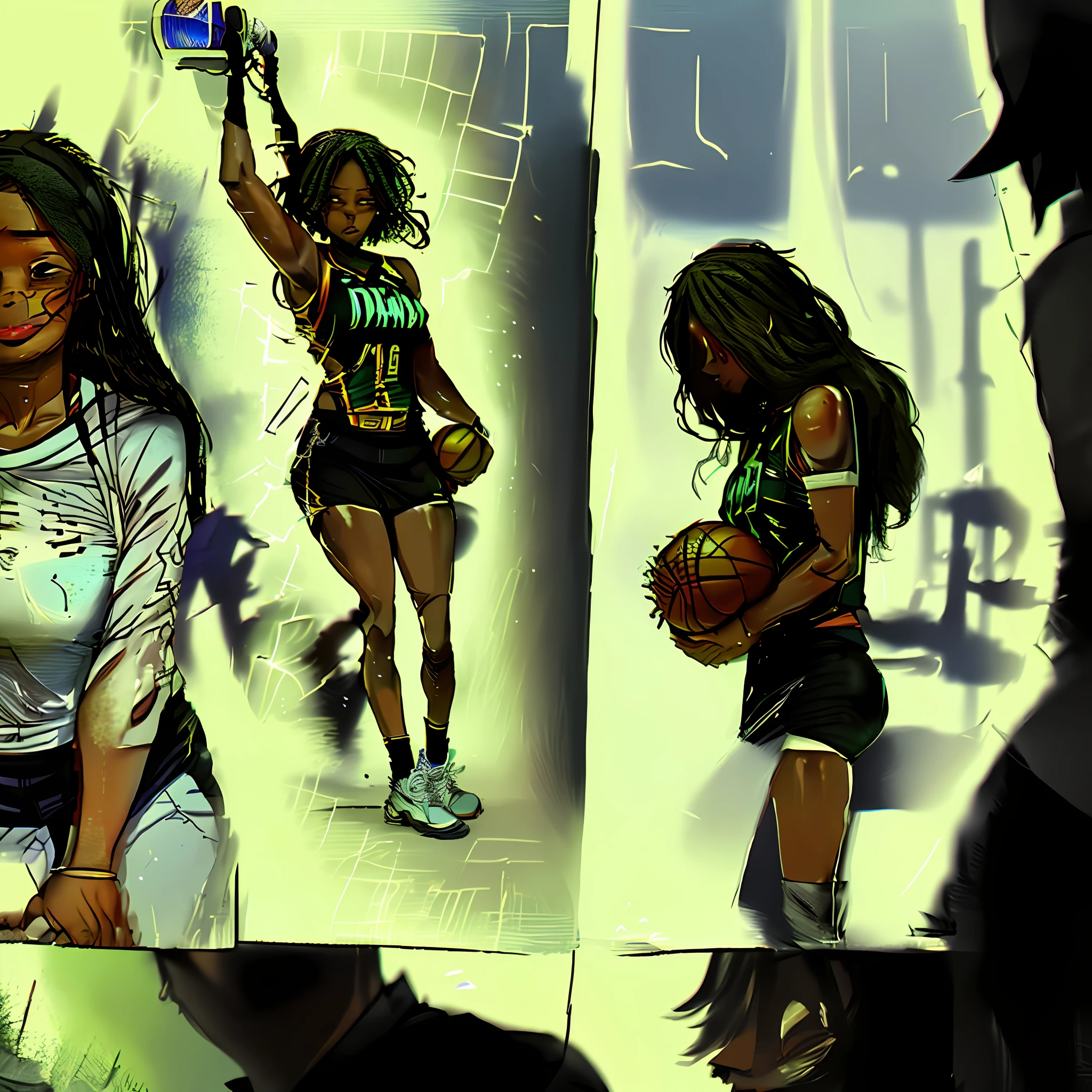 Cover of an ebook about a black girl dreaming of being a basketball player