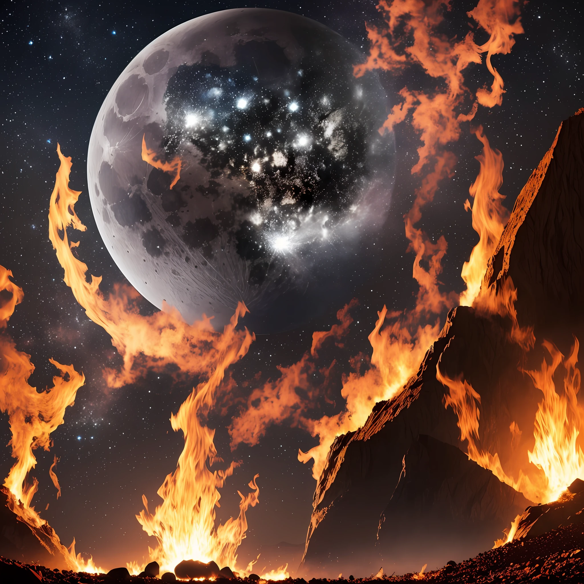 (high quality) dark moonlight and burning earth --auto --s2