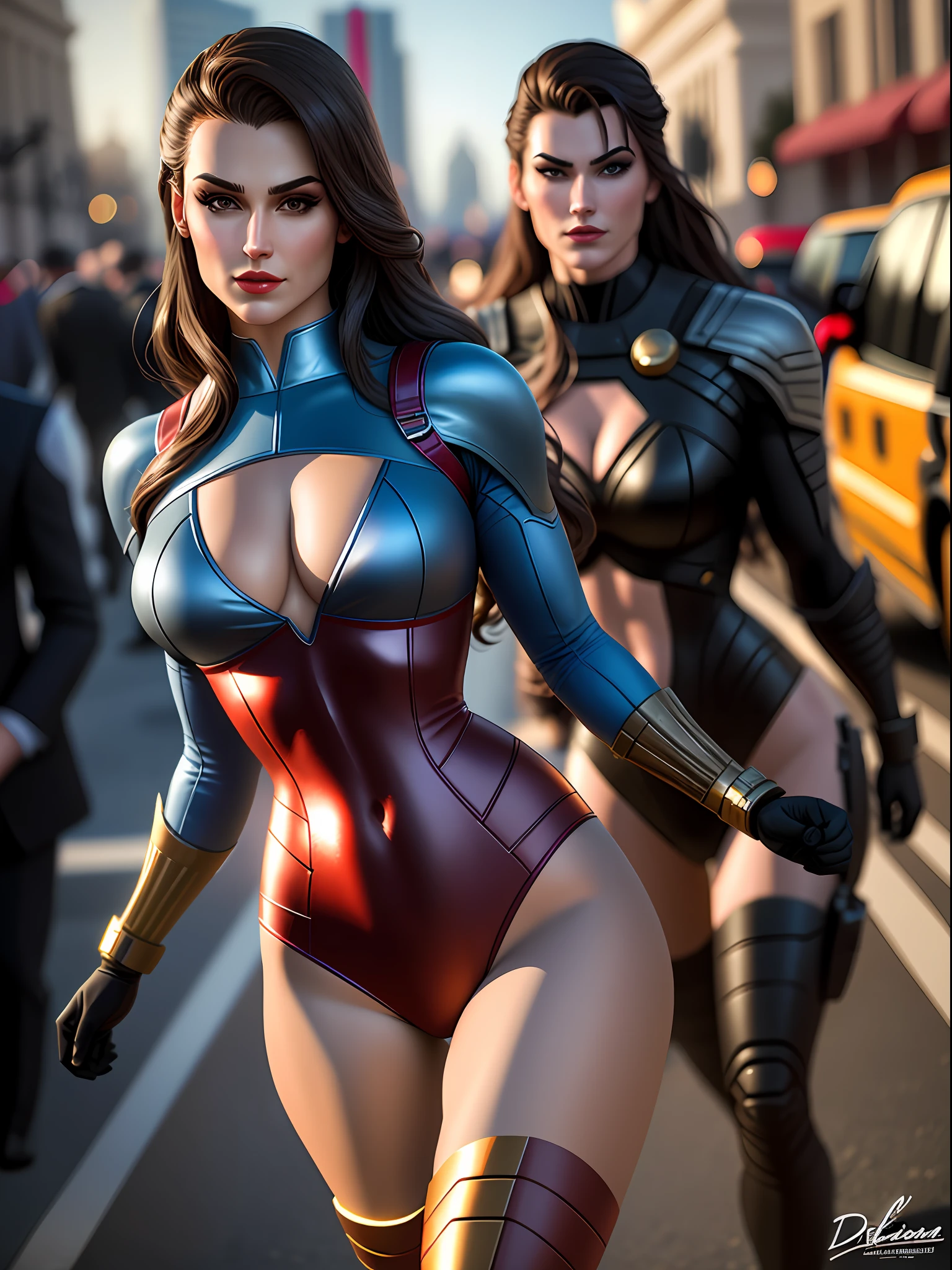 D.C. character, super sexy, realistic version, Full HD, 8K, best definition,