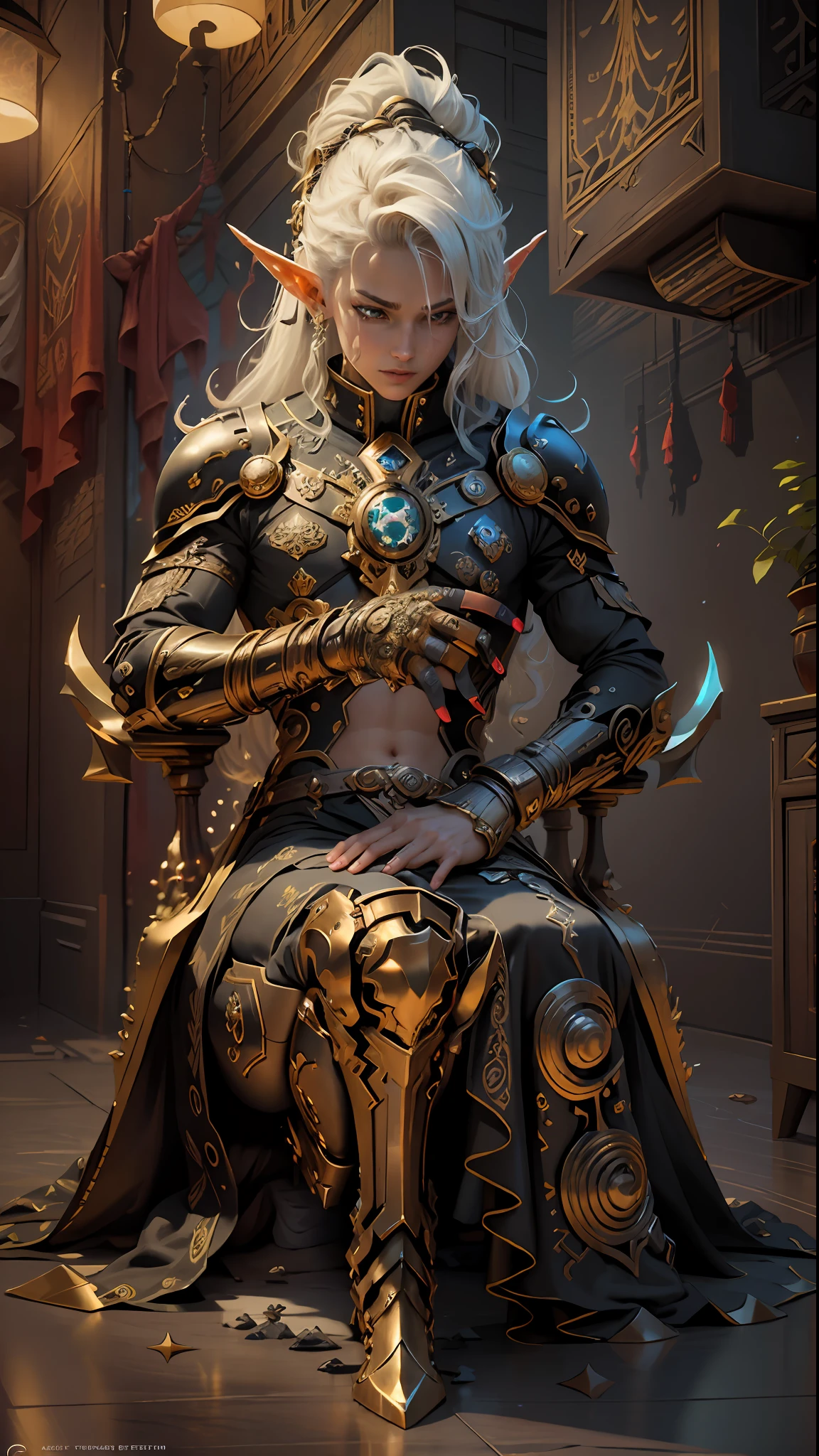 ((Best quality)), ((masterpiece)), (highly detailed:1.3), 3D, In a distant future where the boundaries between science fiction and fantasy have dissolved, the world is a tapestry of awe-inspiring wonders. Enter a universe where magic and technology coexist in harmony, shaping the destiny of civilizations across vast reaches of space.At the heart of this realm lies the Celestial Nexus, an intergalactic hub of mystical energies and technological marvels. Here, arcane knowledge intertwines with cutting-edge science, giving rise to a society where spaceships are imbued with the power of ancient spells, and technology is augmented by the mystic arts.Embark on a grand odyssey as a young explorer, destined to unravel the secrets of the Celestial Nexus. As you traverse the uncharted realms of the cosmos, encounter diverse civilizations teeming with beings who possess extraordinary abilities. From the ethereal Elven Spires, where the art of interdimensional travel is perfected, to the cybernetic enclaves of the Android Conglomerate, witness the tapestry of life as magic and technology intertwine.Unleash your latent powers as you become attuned to the energies that flow through the Nexus. Harness the ancient incantations of forgotten sorceries to propel your starship across the vast expanse of the cosmos. Engage in epic battles against cosmic abominations and interstellar tyrants, wielding enchanted weapons infused with futuristic enhancements.As you delve deeper into the enigmatic realms of the Celestial Nexus, uncover the origin of this harmonious fusion of magic and technology. Discover the ancient prophecies that foretell a cataclysmic event threatening to tear apart this delicate balance. Unite with a band of extraordinary beings, each possessing their own blend of magical aptitude and technological expertise, to embark on a perilous quest to save the Nexus from imminent destruction.In this epic saga, your choices will shape the fate of worlds, as the boundaries between