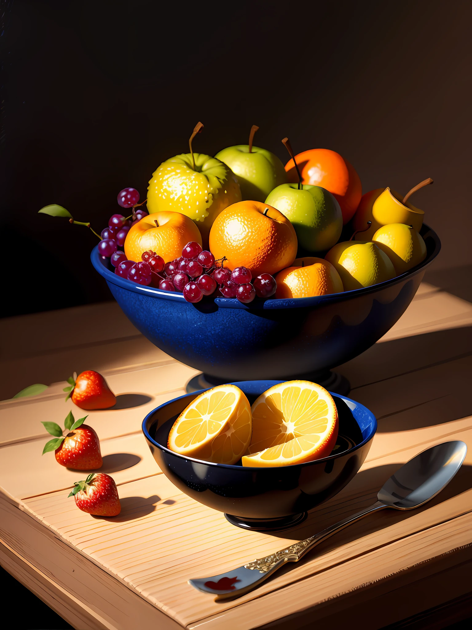 painting of a still life of fruit on a table with a leaf, still life painting, (a bowl of fruits)!!!!!!!!!, pain in oil, painting in oil!!!, fruits, by Perin del Vaga, style of oil painting, oil art, painted in oil colors, intricate oil painting, oil painting