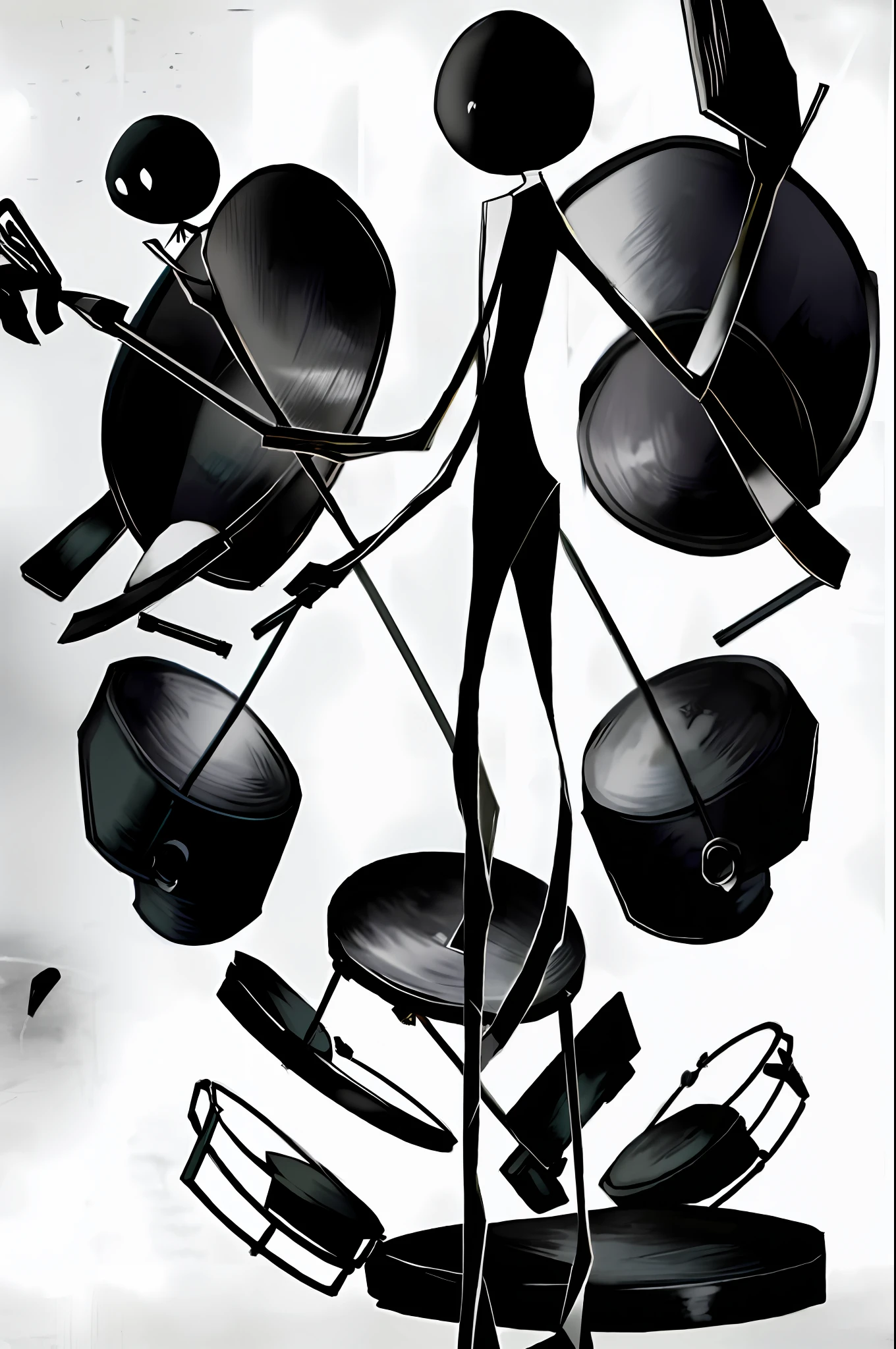 Drumkit deemoArtstyle, deemo, solo, standing, masterpiece, best quality,