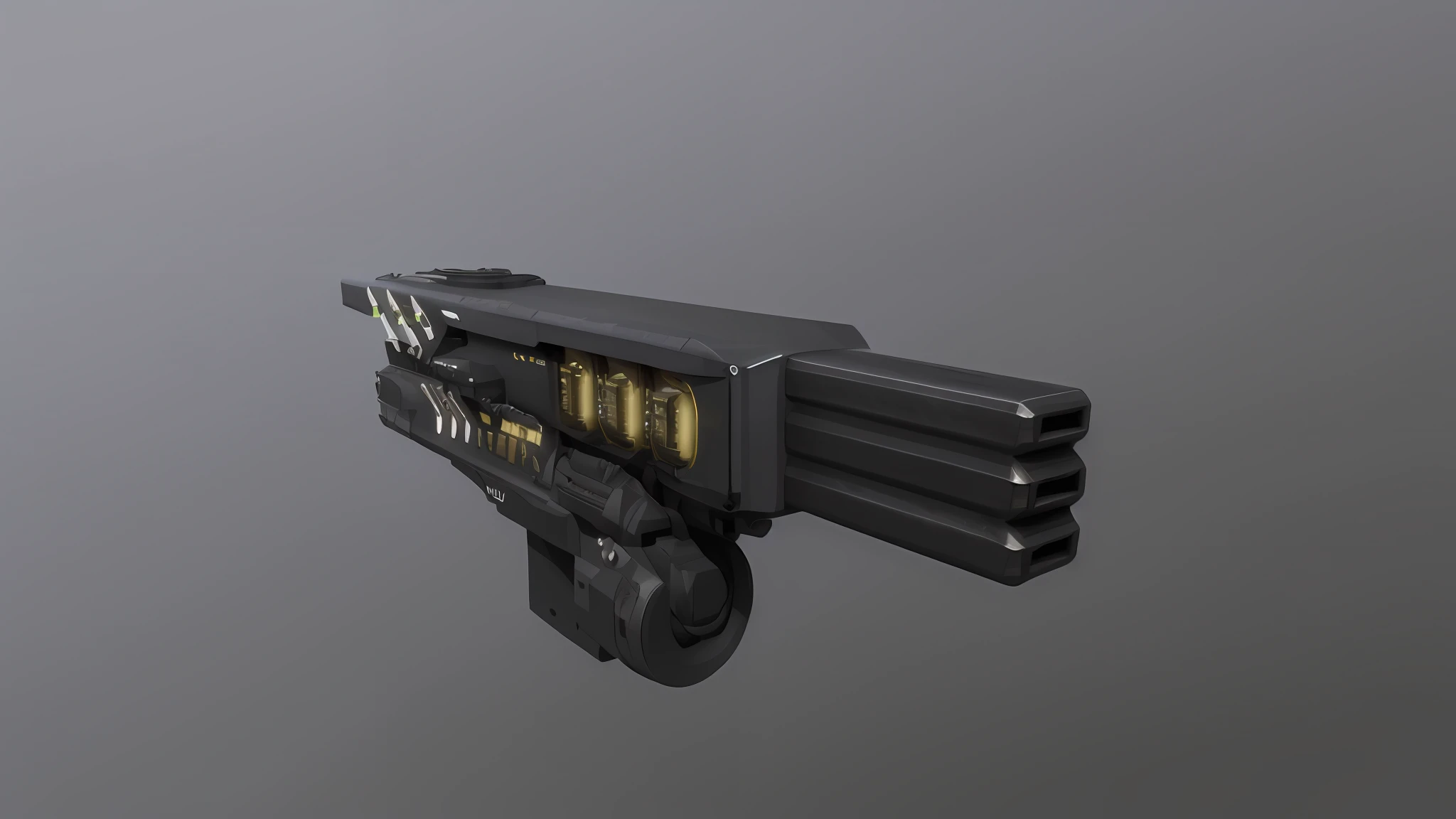 Electromagnetic railcar gun, rich in layers, rich in rhythm, complex graphics, rich in mechanics, heavy weapons