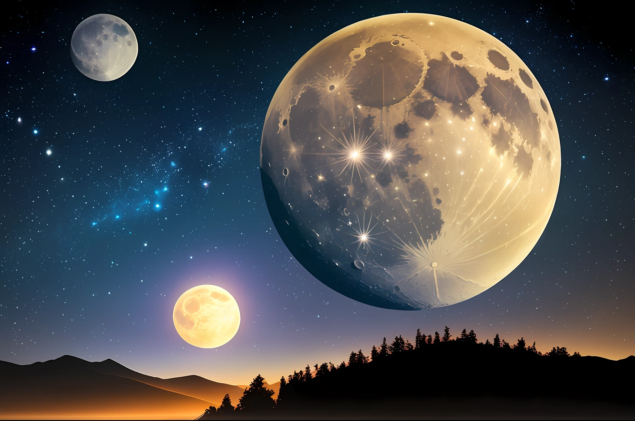 Space Ambient, Burning Moon, Drops,
