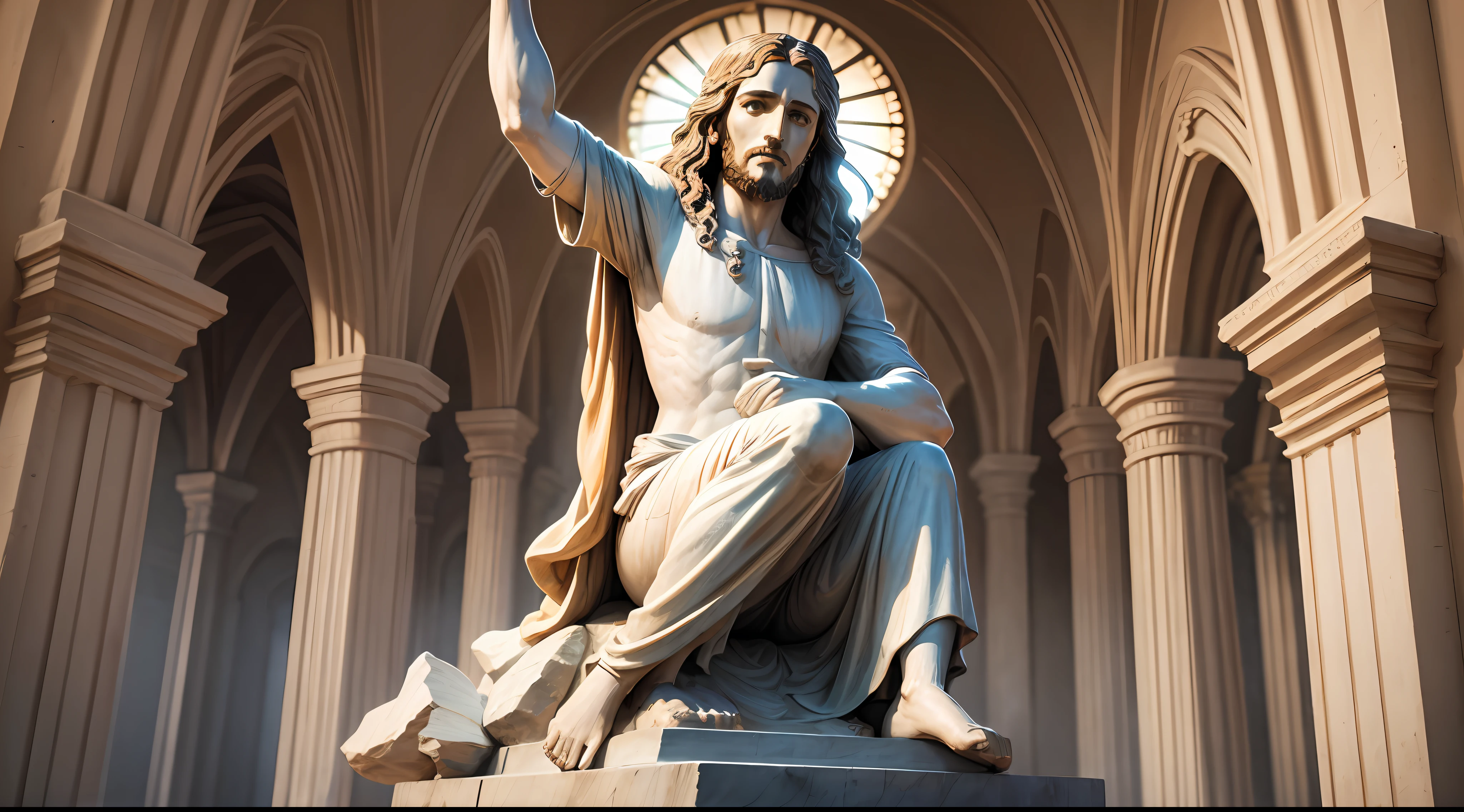 statue of jesus --auto --s2
