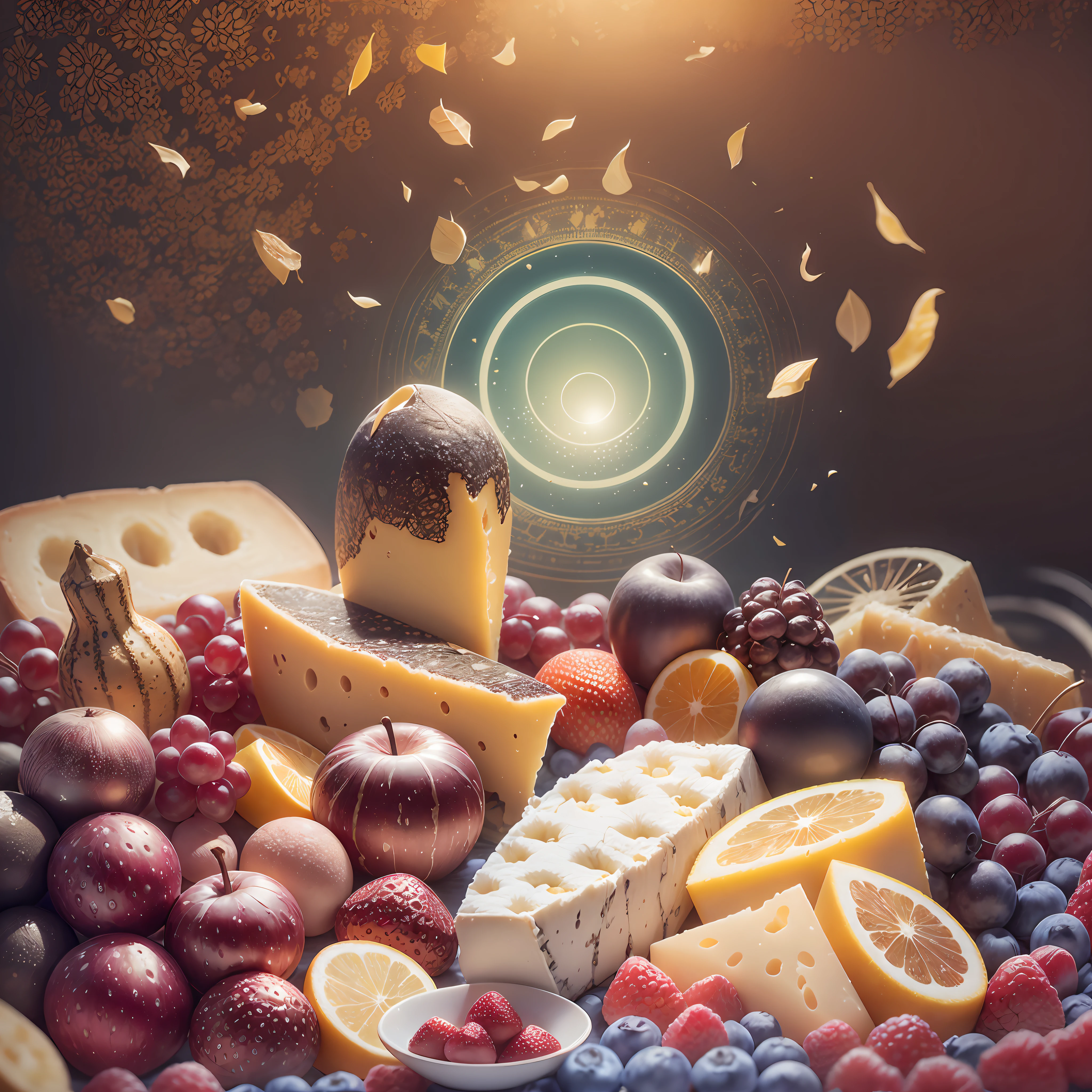 A beautiful day is born to travel, fruits, cheese and a kiss in the morning, clear light, peace makes me fly, I was 5 up and inside, I follow happy, hyper detailed, hyper realistic, hyper sharp, 32k, intricate, photorealism style --auto --s2