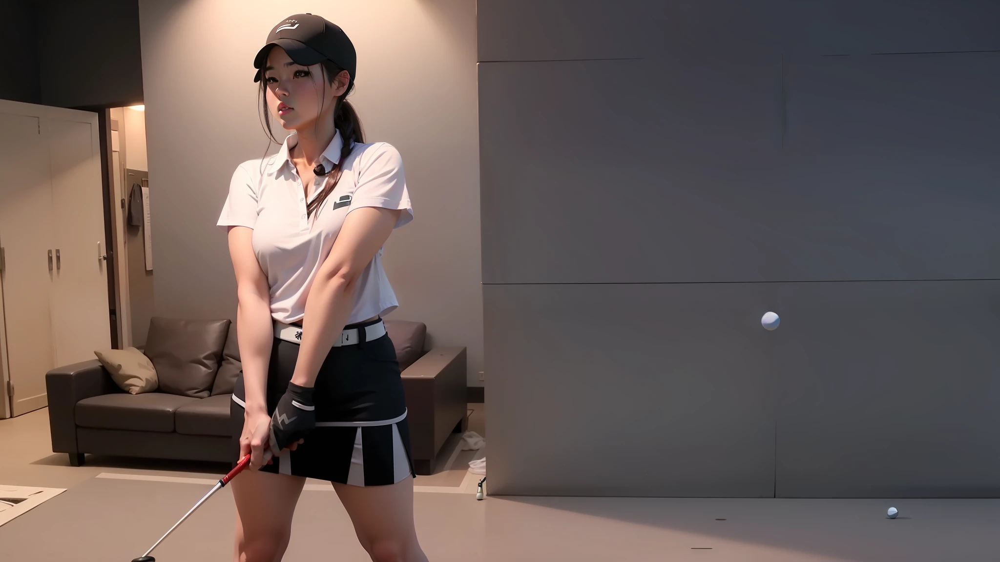 Gravure idol taking golf lessons --auto --s2