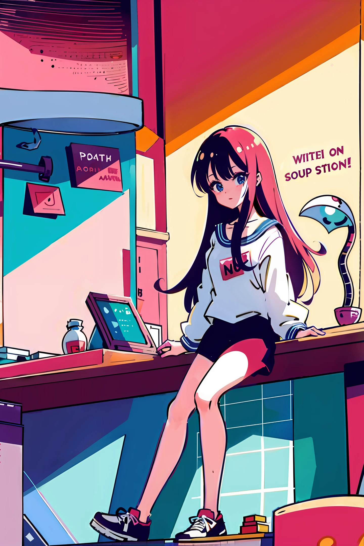cashier,1girl,