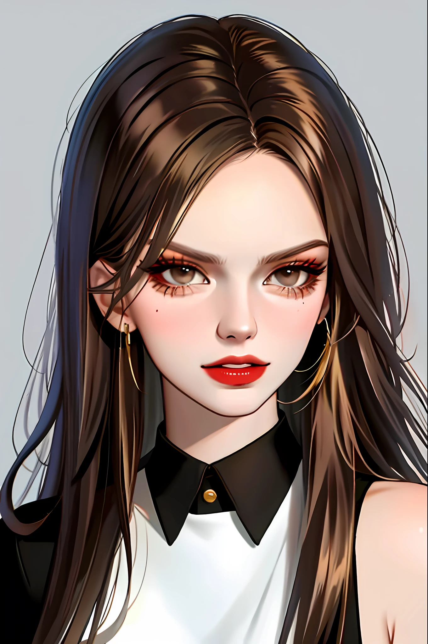 andreja pejic, brunette, brown hair