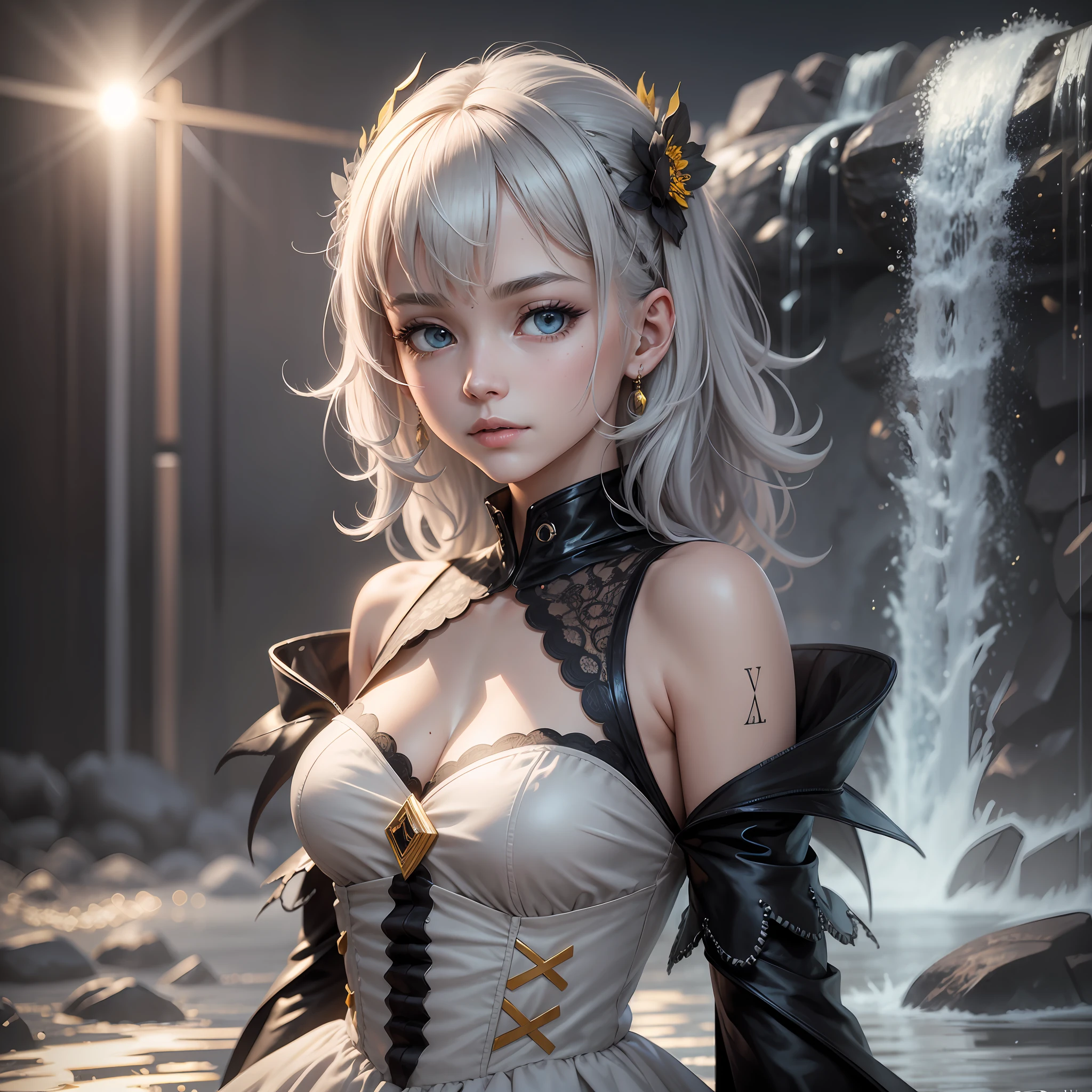 [[[dreamshaper252Pruned.uVku:0]]], (drawn by Jackson Pollock:1.2),(anime:1.1),drawn in the style of realistic yentesi, [[[s [ u(:0]]] script, octane rendering, masterpiece, best quality, highest quality, cinematic lighting, (surround lighting), ultra-realistic, photorealistic, extremely detailed CG unity 8k wallpaper, focused, extremely detailed, sharp focus, absurdres, (HDR:1.2), (high contrast), photography, detailed and complex, instagram,  portrait, high detail, digital painting, artstation, concept art, smoothness, illustration, cinematic lighting, bright, 4K HQ, (ultra-realistic [[photo]], detailed face: 1.0), (eye detail: 1.0), (realistic photo: 1.1), detailed background, [[[b N [ :0]]] [[[ Y hcϏ :0]]](  girl, light gray hair, detailing, yellow eyes, detailing),(solo:1.5),dressed in a dress, (close-up 1:1), [[[g řpri:0]]] [[[R O\Y ' :0]]] dynamic pose, Holds white  fluffy rabbit, [[[forip :0]]] Night view of the waterfall,[ [[ zg/h&lt; :0]]] --auto --s2
