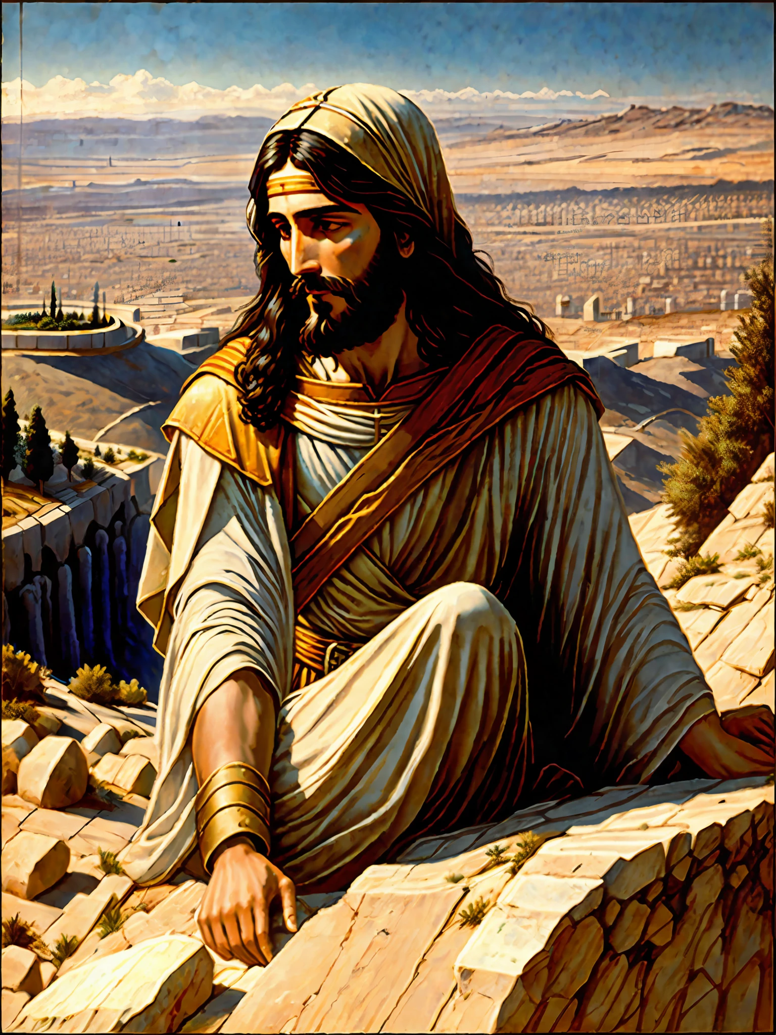 Jesus on the Mount of Olives