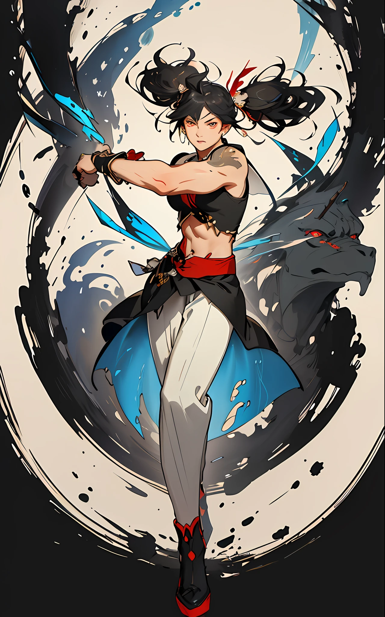 ::Kennedy and Daniel Sampere::2.0 Anime Gacha illustration style, tatoon style, comic book style, , beautiful woman with ultra detailed long hair and in various full-body attack poses, (beautiful and clear background: 1.2),, fantastic paintings, graffiti style, flowers, highly detailed eyes, a t-shirt or dress with a white blouse underneath, with both fists in fighting position, and bracelets, fighting an enemy, with long black hair, stained glass color, outside, vibrant, alphonse mucha style, fantastic paintings by Joe Madureira, high quality, art, ashley graham Beautiful woman with long red hair, freedom, soul, digital illustration, comic style, perfect anatomy, centered, approaching perfection, dynamic, highly detailed, watercolor painting, artstation, concept art, smooth, s (masterpiece, extremely_detailed_CG, 8k_wallpaper:1.2), black serafuku, dark-skinned female, white hair, sailor's collar, midriff, abs, _A_and_B, has blonde twintails and blue eyes, {masterpiece}, {extremely detailed}, Bgirl has short black hair and red eyes