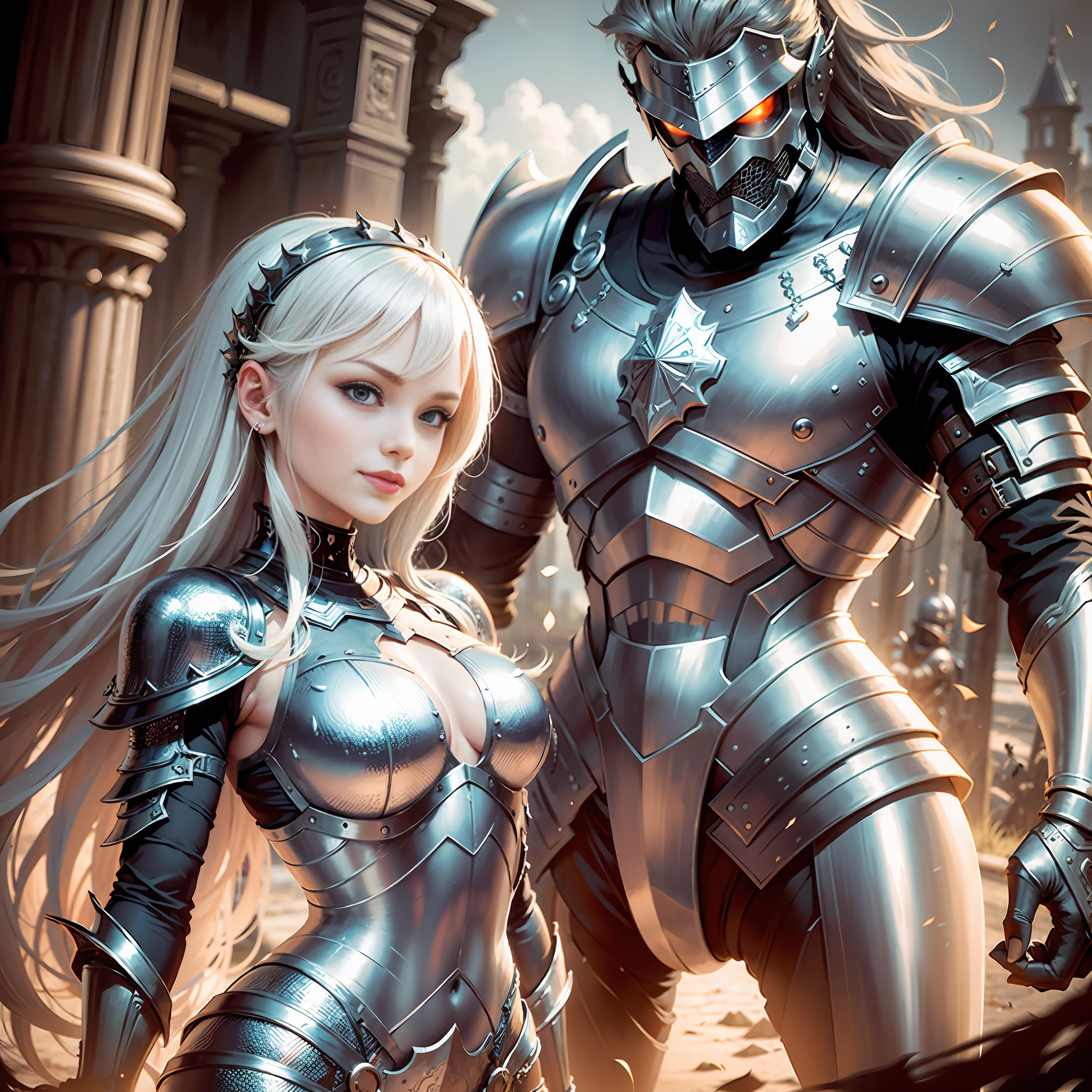 Redraw the metal armor