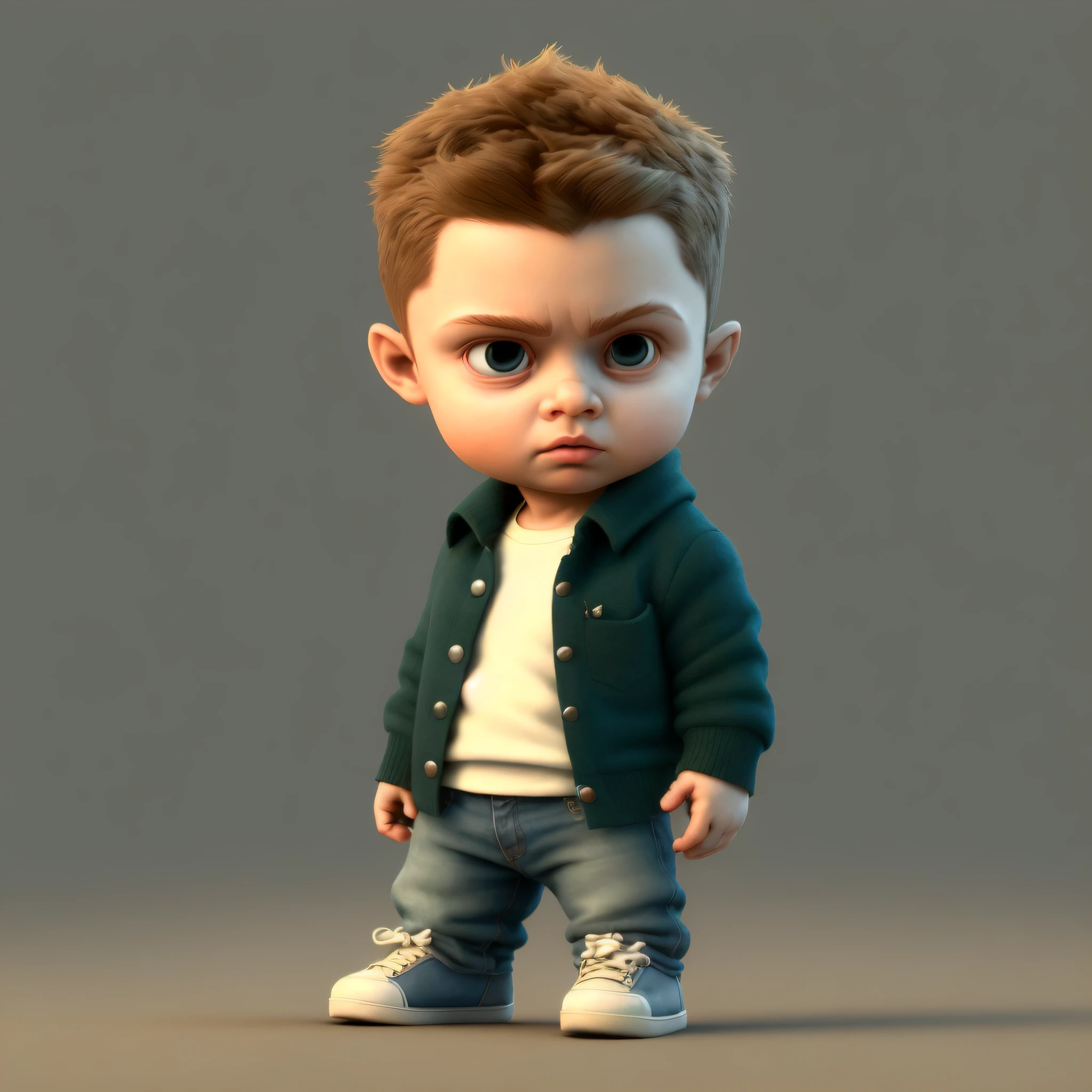 cbzbb, dean winchester, personagem, fofo, pequeno, bonito, Devian Art, Trending Artstation, Digital Art, Detailed, Cute, Realistic, Humanoid, Character, Minúsculo, Cinematic Sho, Cinematic Lights, dean winchester, parece feliz