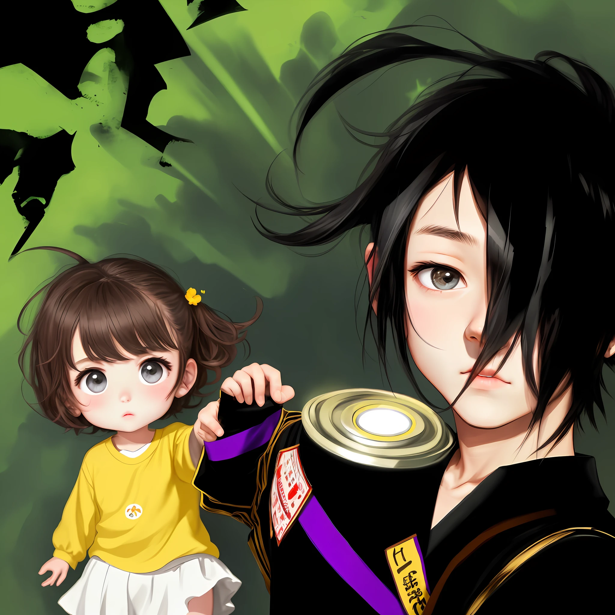 The girl is cute, the boy has sharp eyes and is handsome