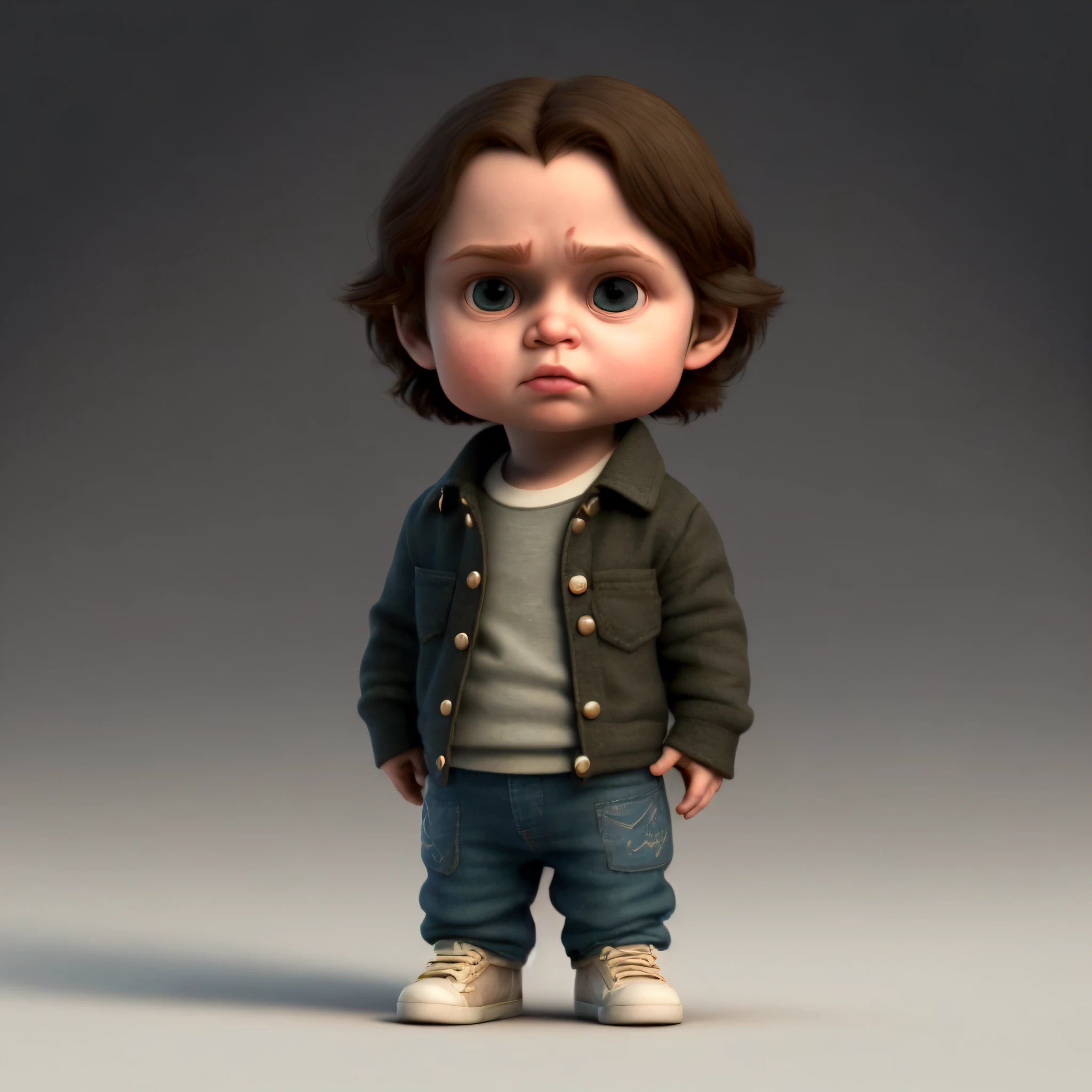 cbzbb, sam winchester, character, cute, cute, cute, Devian Art, Trending Artstation, Digital Art, Detailed, Cute, Realistic, Humanoid, Character, Tiny, Cinematic Sho, Cinematic Lights, sam winchester, looks happy
