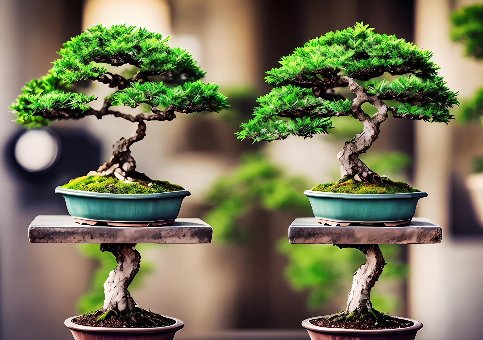 ultra realistic bonsai tree, sharpness in the details of the tree, hdr, hyper focus, clean background -- ar 3:2 --auto --s2