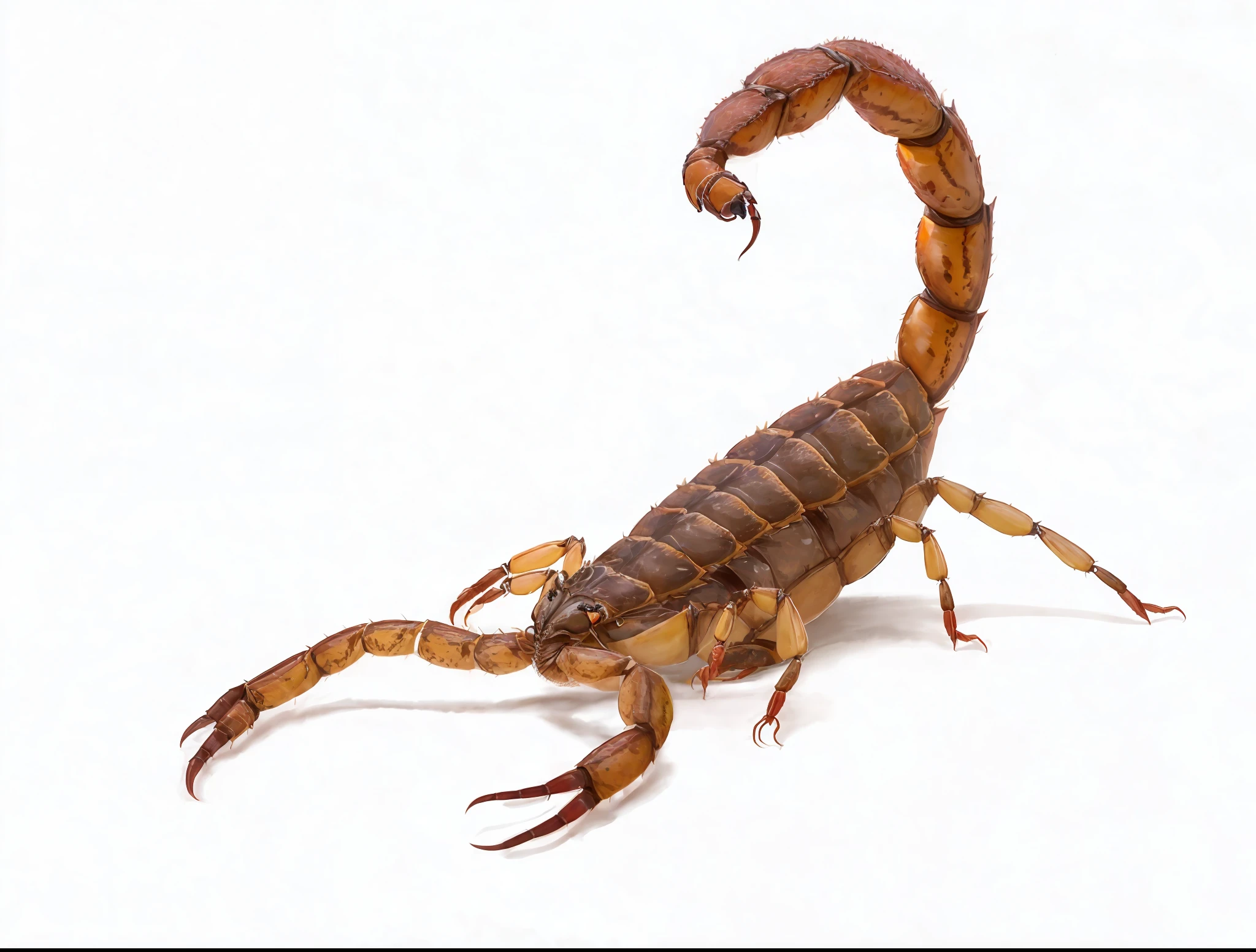 scorpion with two claws on its back and a long tail, scorpion, scorpion tail, scorpions, centipede, insectile forearms folded, megalophoba, they might be crawling, scorpion whip, scorpion from mortal kombat, new species, brown exoskeleton, ferocious appearance, giant centipede, giant insects, crawling, spectacular quality