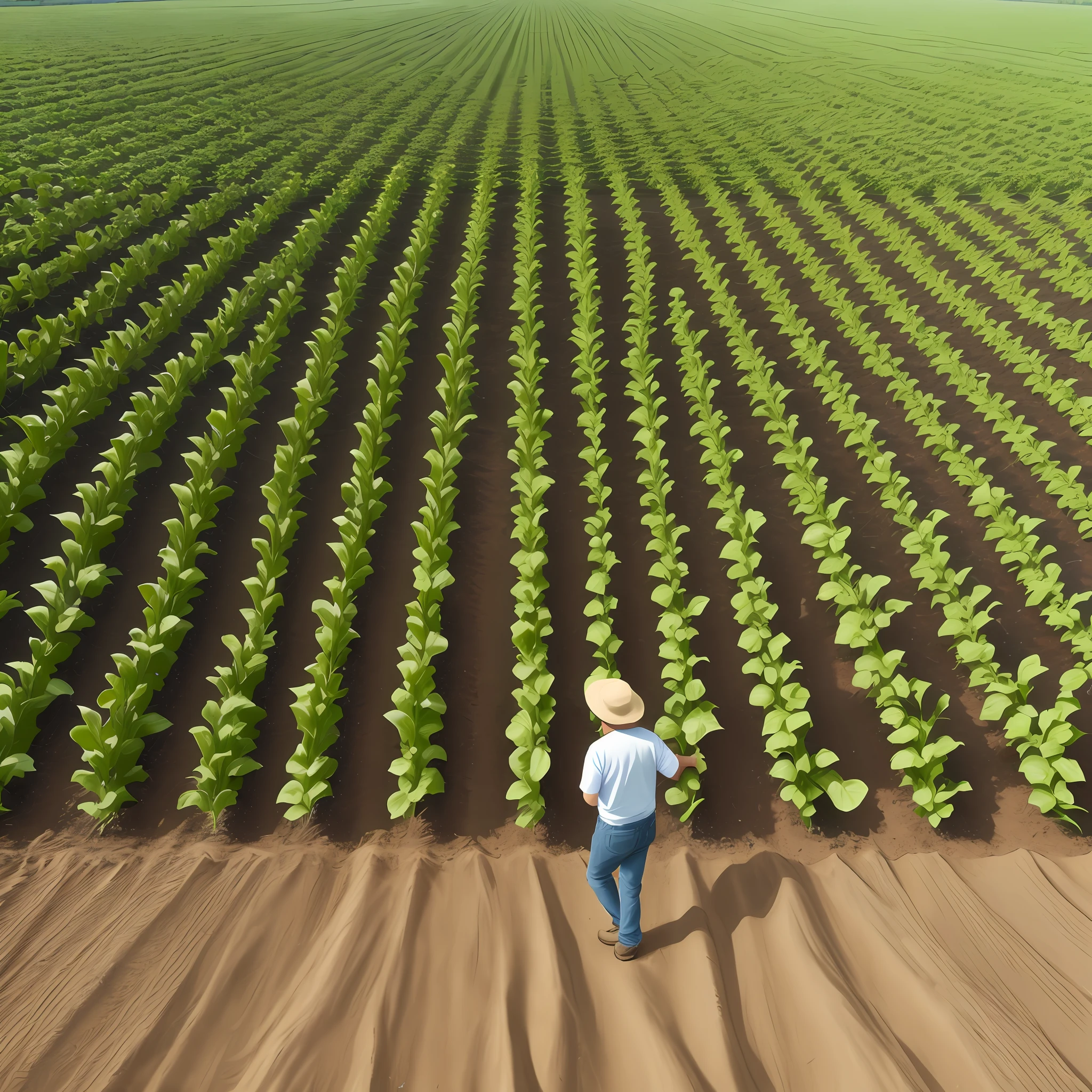 8K, harvesting in organic vegetable bed, lettuce, tomato and other vegetables production bed with several workers holding high quality photo products