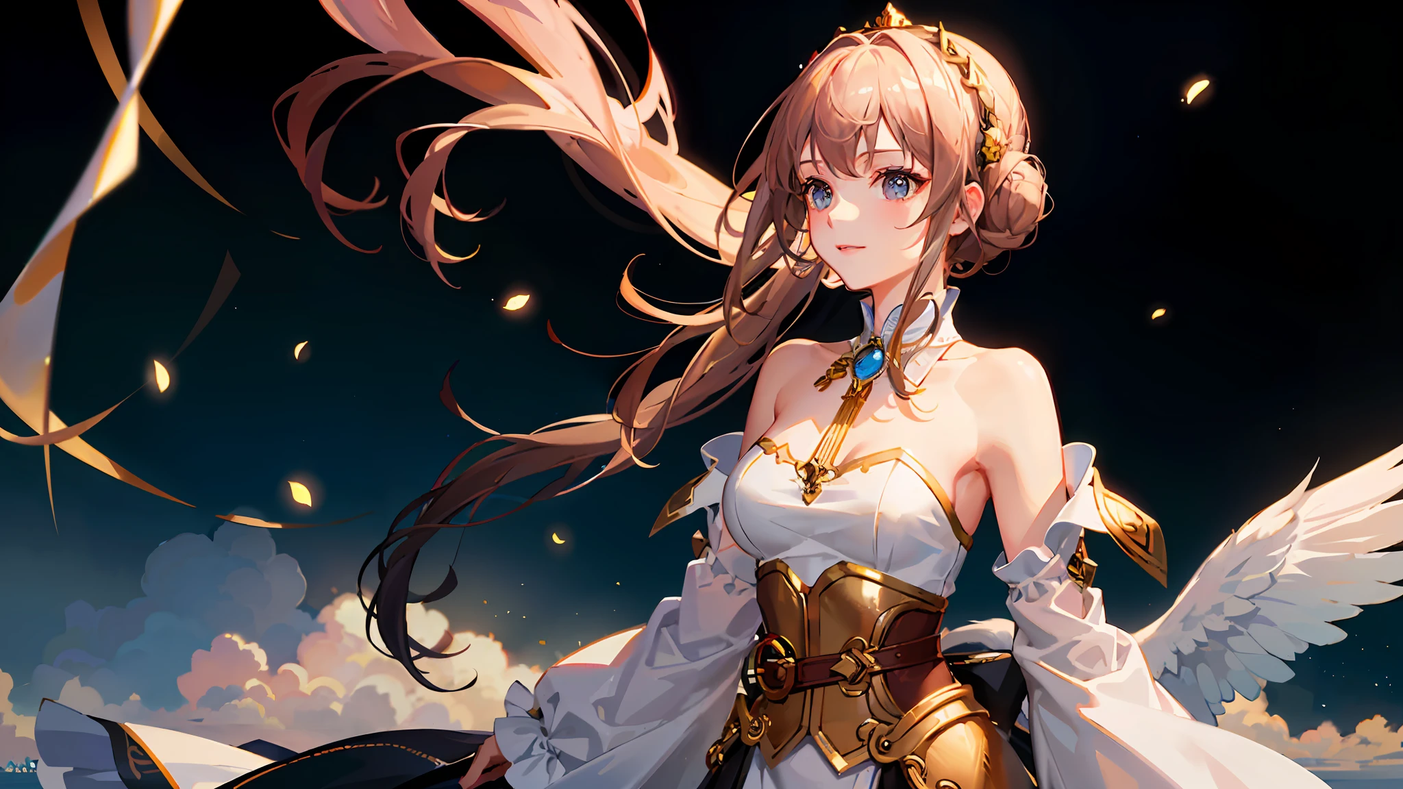 (Highest picture quality),(Master's work),(ultra-detailed),1girl, gold