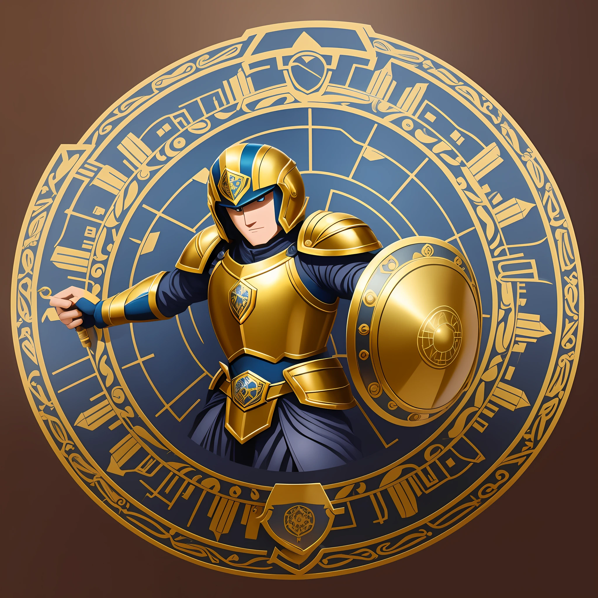 A cartoon style shield logo , Motor Gráfico Leonardo Diffusion, motor de Renderização Leonardo style, Prompt Magic v2, 2024x2024 Px, Guidance Scale 10, Strength 0.40 --auto --s2
