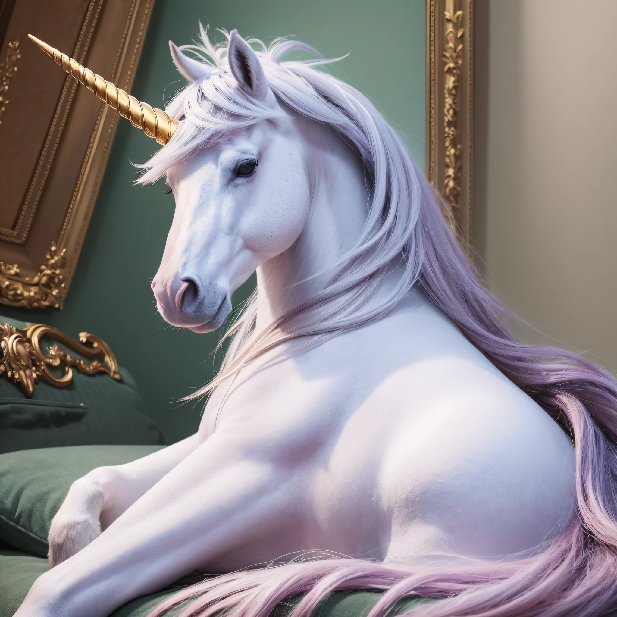 Masterpiece, best quality, {best quality}, {{masterpiece}}, {highres}, unicorn, not human --auto --s2