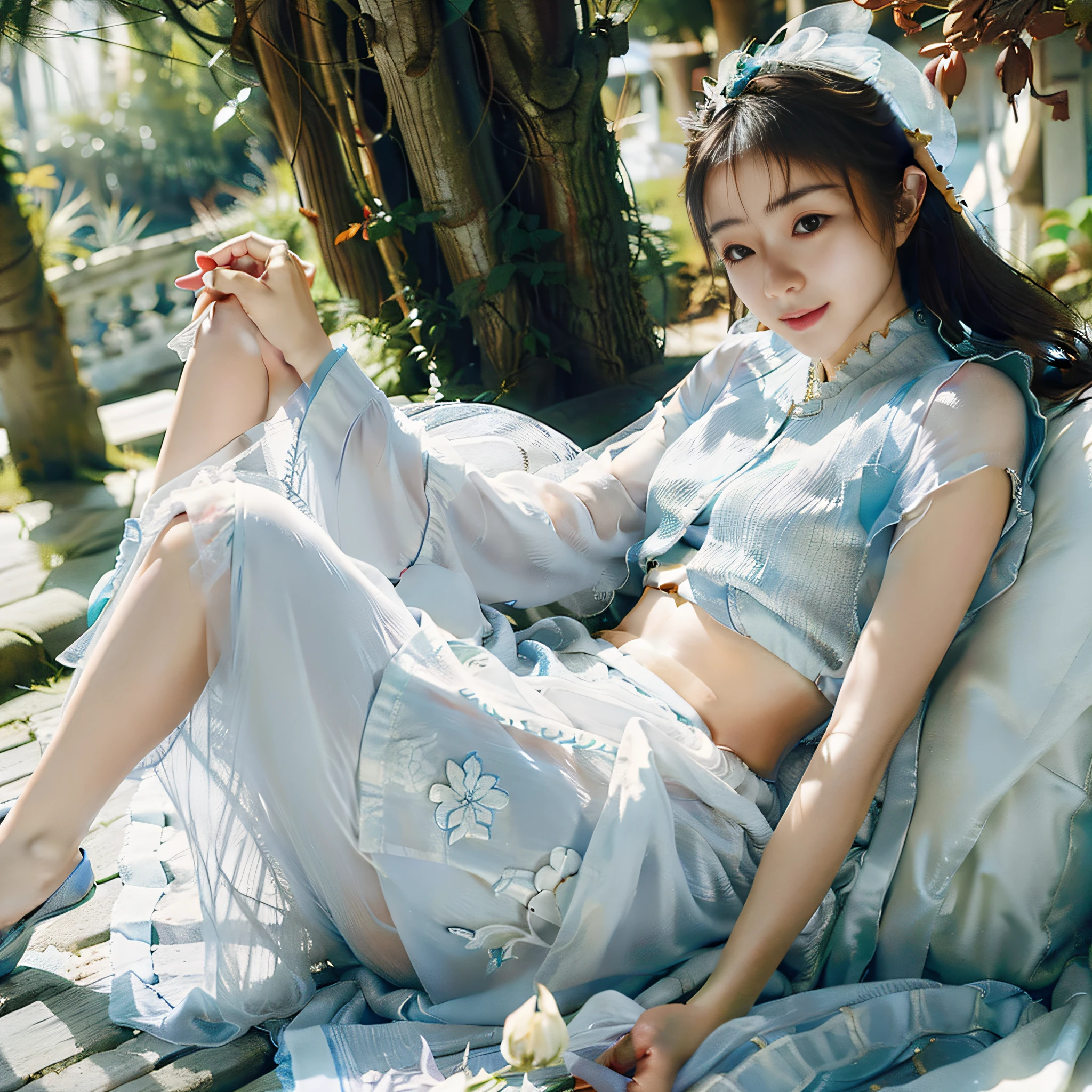 Facial features, face, white, fairy fluttering, HD picture quality, real person, photo, reality, Chinese skirt, long skirt, beautiful legs, fairy fluttering, HD picture quality, real person, photo, reality, China