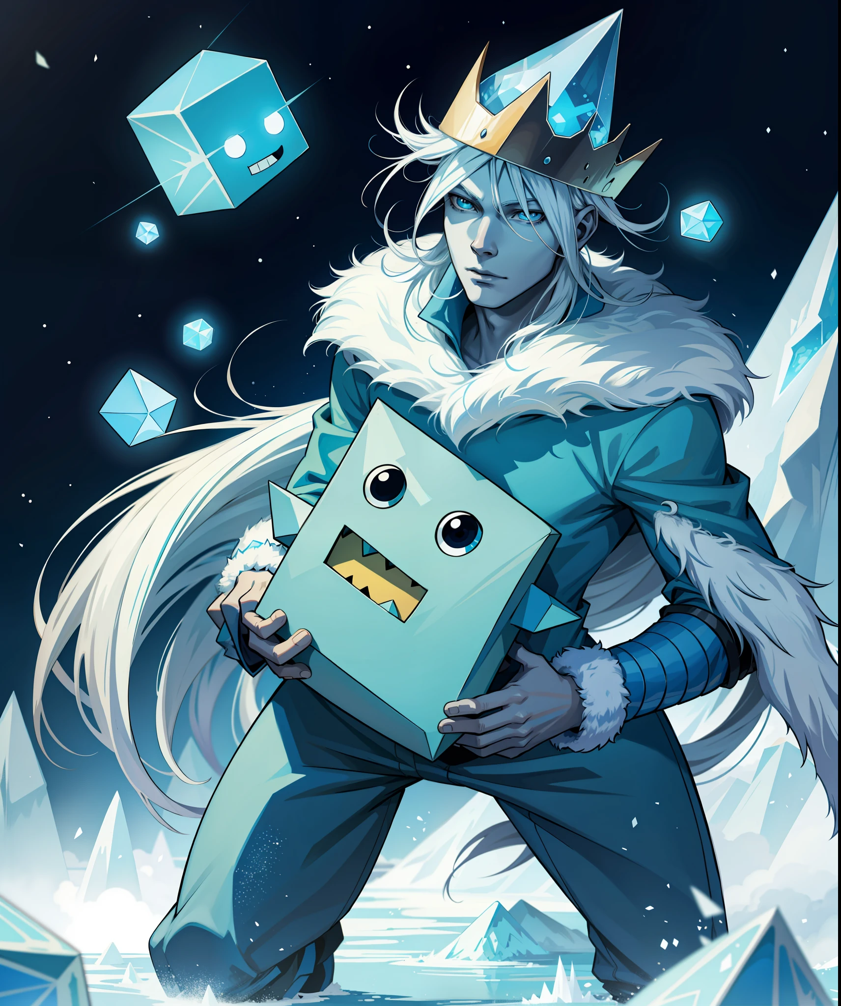 Adventure time, Bmo is the ice king