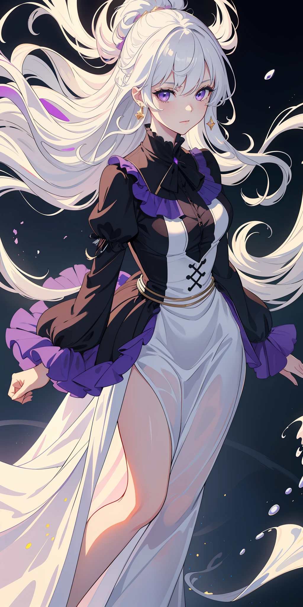 (masterpiece:1.2, best quality), (finely detailed beautiful eyes: 1.2), (extremely detailed CG unity 8k wallpaper, masterpiece, best quality, ultra-detailed, best shadow), (detailed background), (beautiful detailed face, beautiful detailed eyes), High contrast, (best illumination, an extremely delicate and beautiful),1girl,((colourful paint splashes on transparent background, dulux,)), dynamic angle,beautiful detailed glow,full body, cowboy shot, white hair, purple eyes,