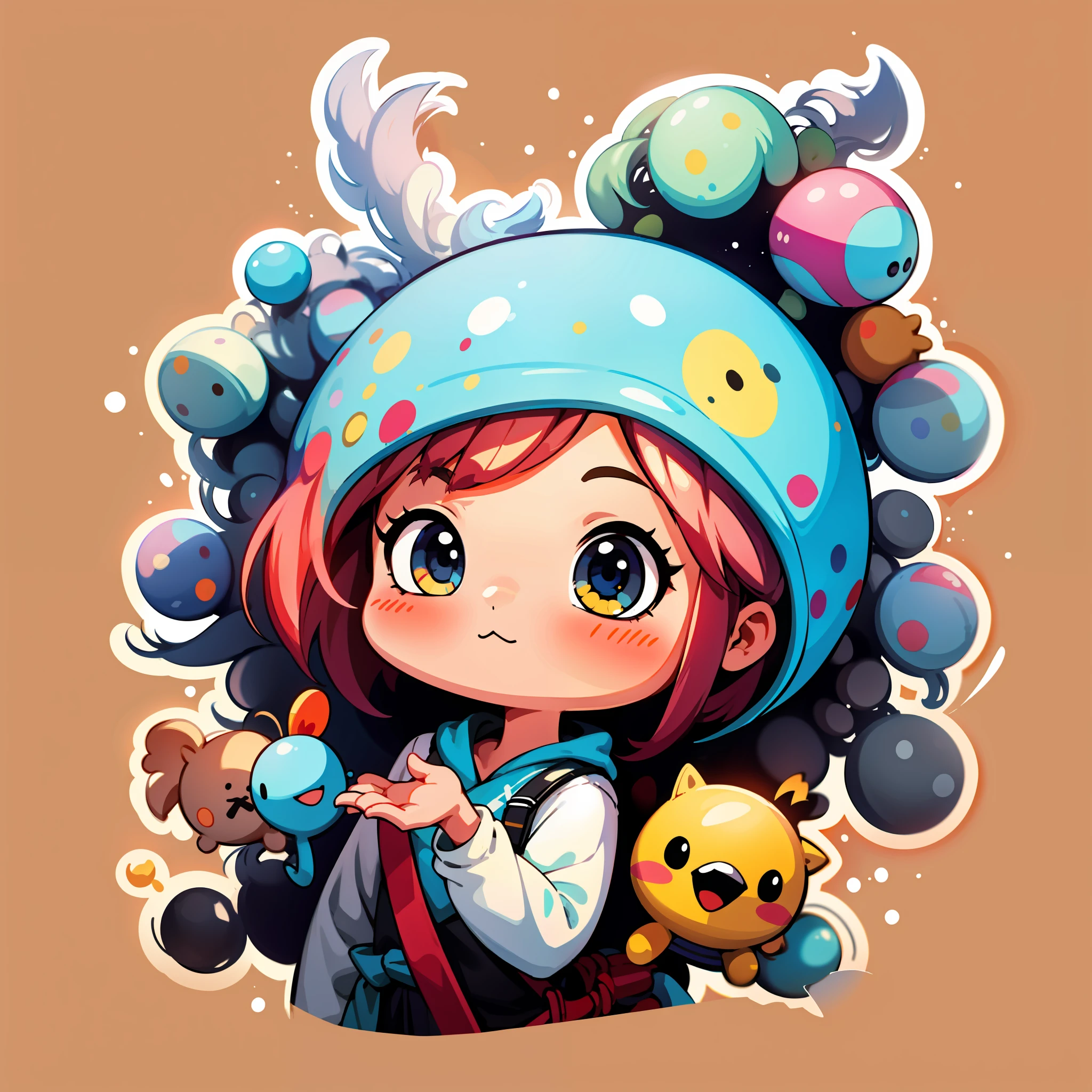 sticker,1girl, simple background,