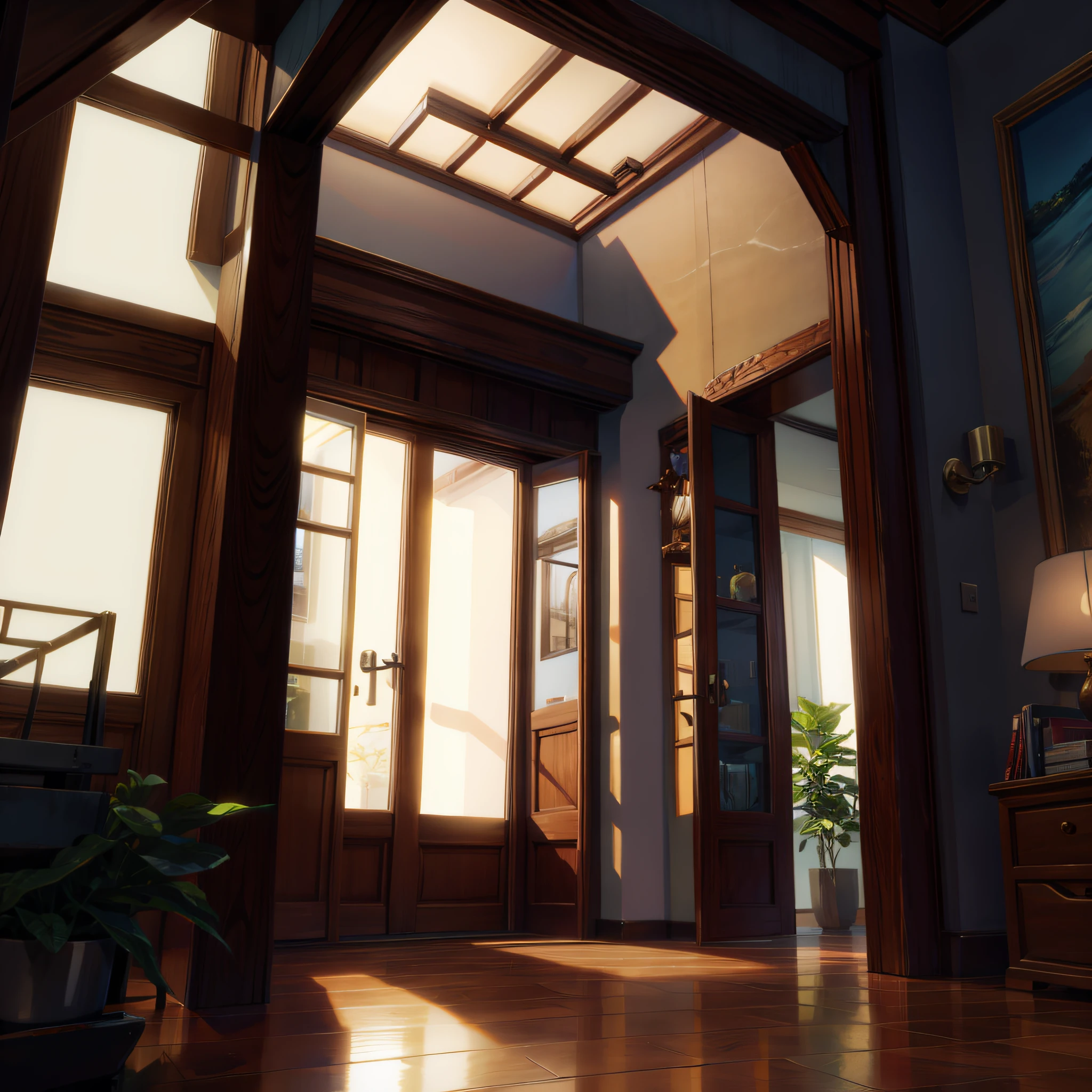 Villa, during the day,