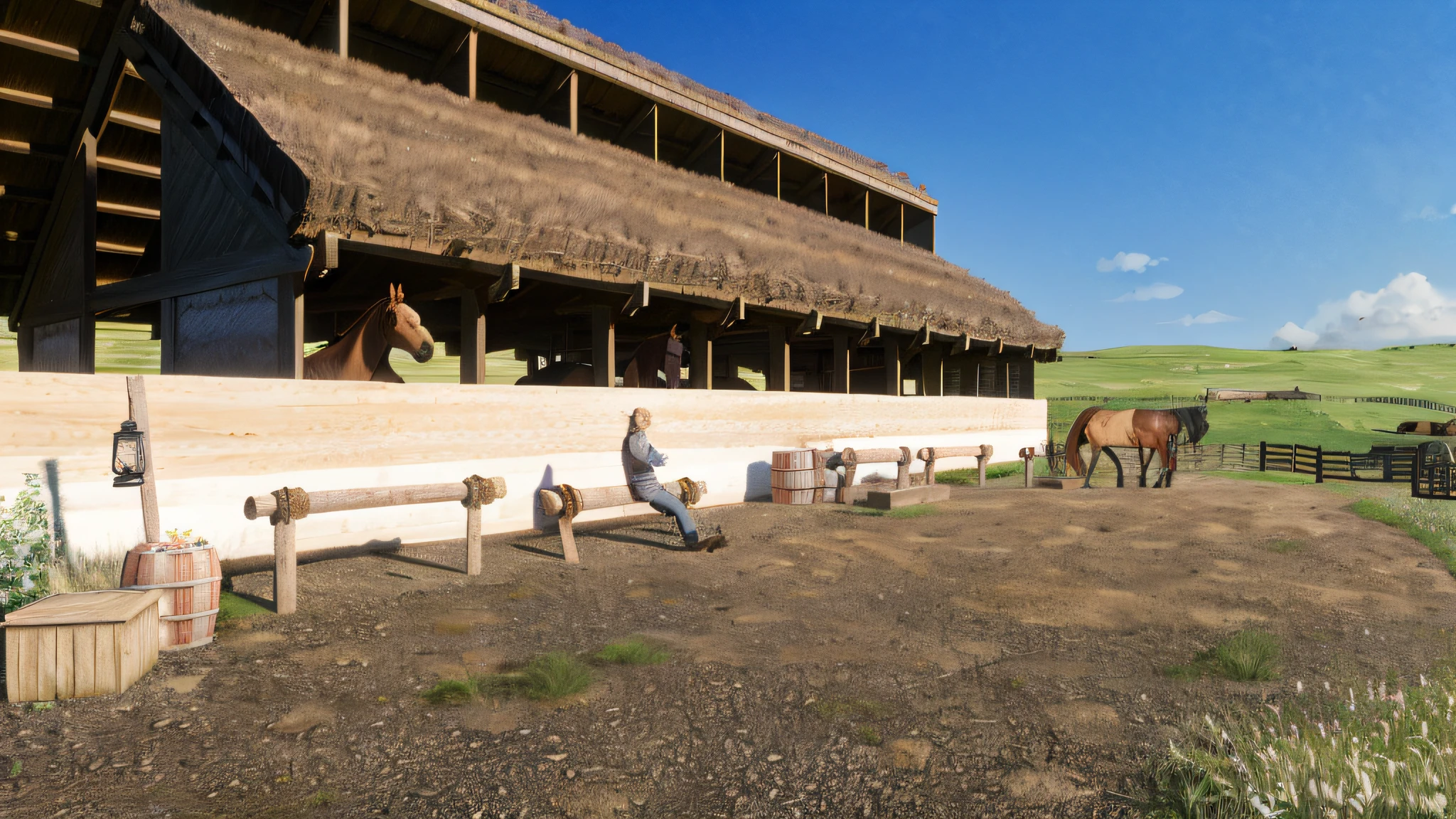 Prairie stables, added details, tool details, meticulous portrayal