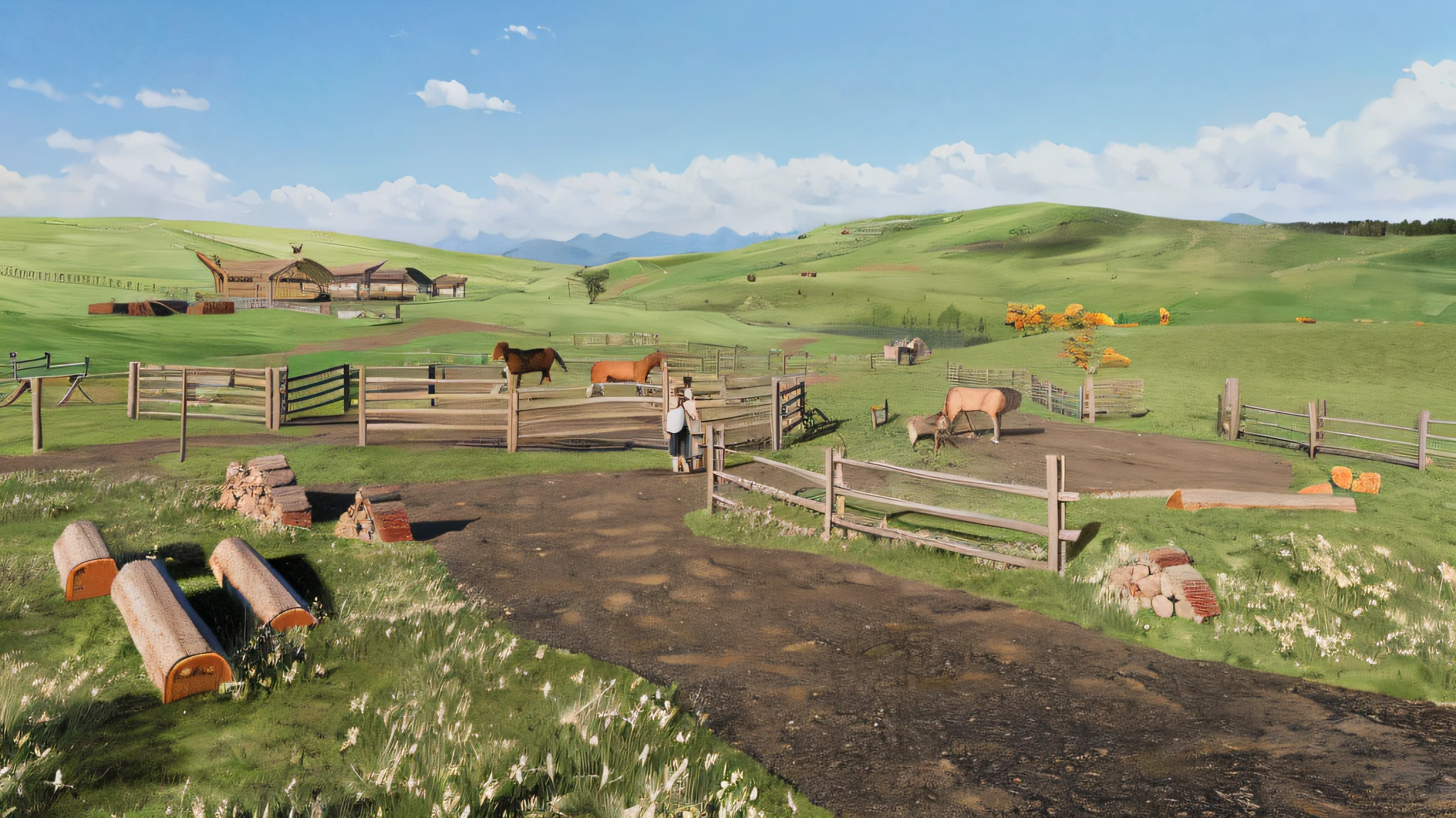 Prairie stables, added details, tool details, meticulous portrayal