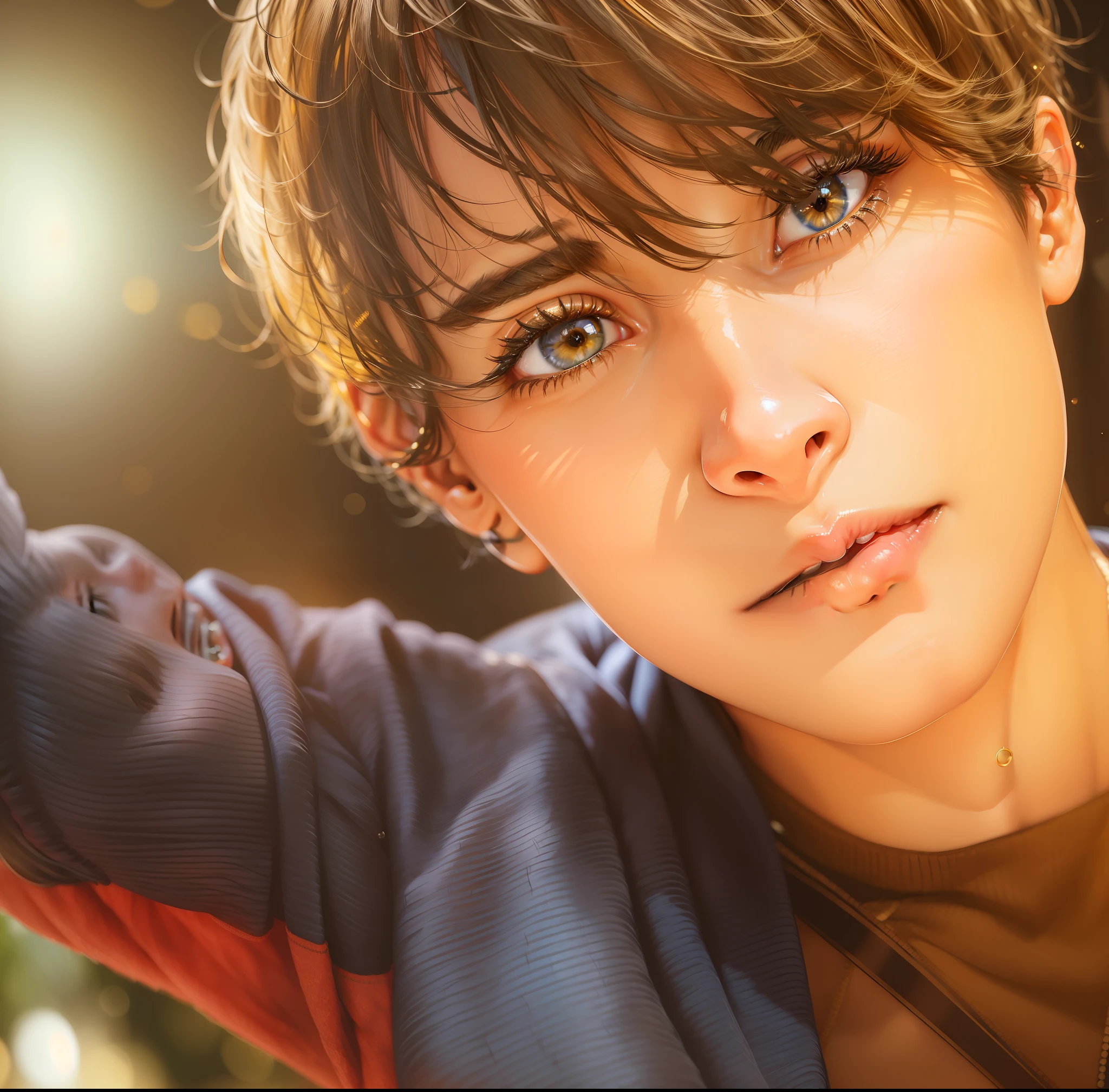 (masterpiece:1.3), (8k, photorealistic, RAW photo, best quality: 1.4), (1girl), beautiful face, (realistic face), (black hair, short hair:1.3), beautiful hairstyle, realistic eyes, beautiful detailed eyes, (realistic skin), beautiful skin, (sweater), absurdres, attractive, ultra high res, ultra realistic, highly detailed, golden ratio --auto --s2