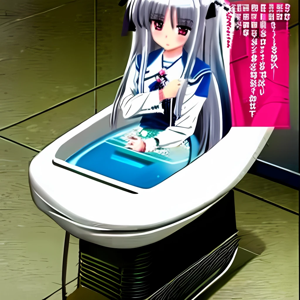 The two-dimensional loli school girls' toilet is exposed