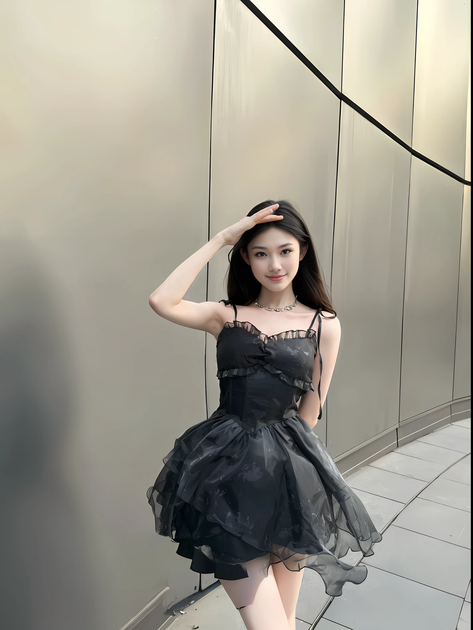 (8k, Best Quality, Masterpiece: 1.2), (Realistic, Realistic: 1.37), Ultra Detailed, Best Quality, Ultra High Resolution, Professional Lighting, Photon Mapping, Radiosity, Physically Based Rendering, Cinematic Lighting, Basketball court, depth of field, clear focus, sunlight, good composition, (bokeh: 1.2) 1girl, solo, (full body), (closed mouth), beautiful and detailed eyes, pose, narrow waist, basketball uniform, black hair , messy hair, long hair blowing in the wind, (ulzzang-6500:1.2) mix4, hiqcgbody
