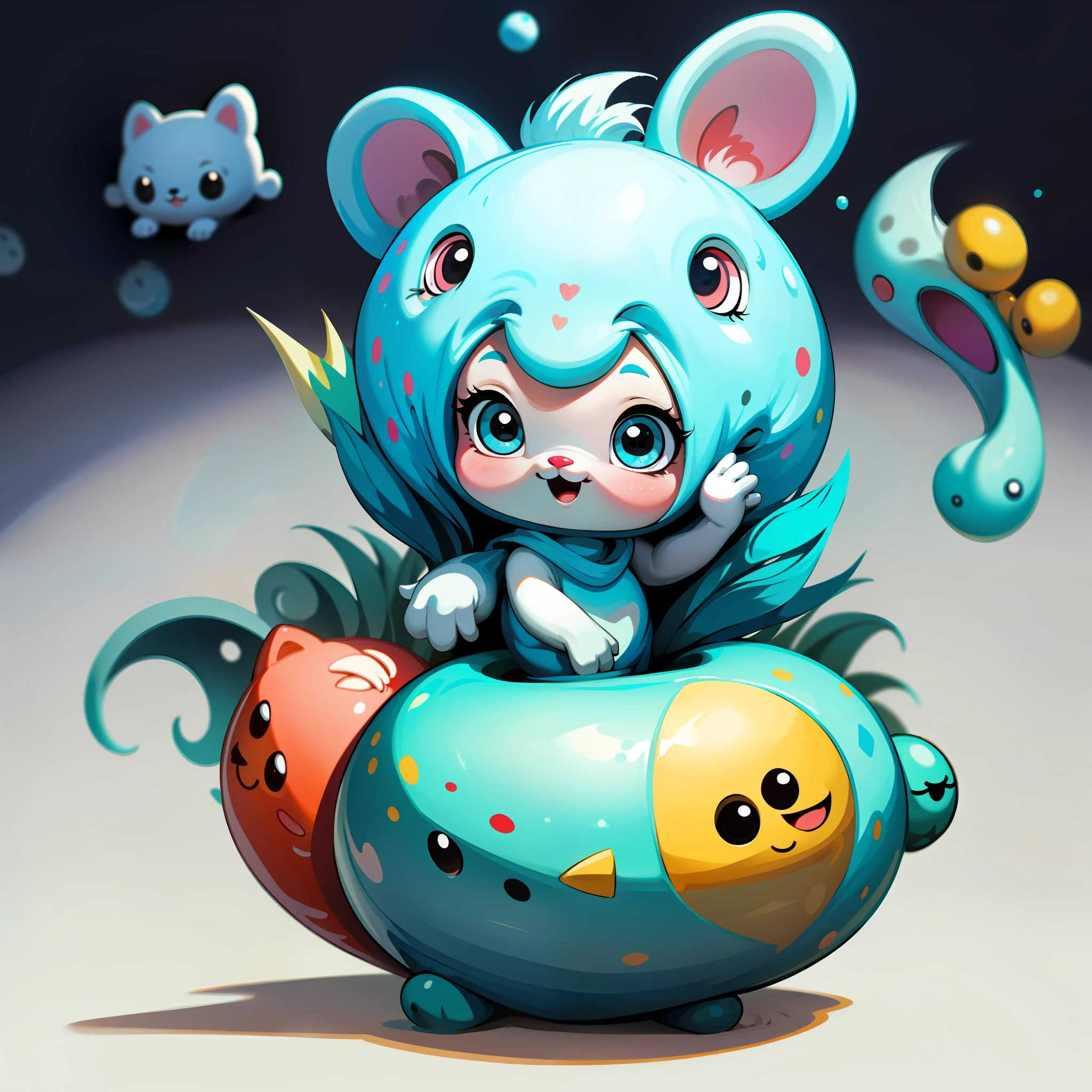 Cute and adorable cartoon it , fantasy, dreamlike, surrealism, super cute, trending on artstation