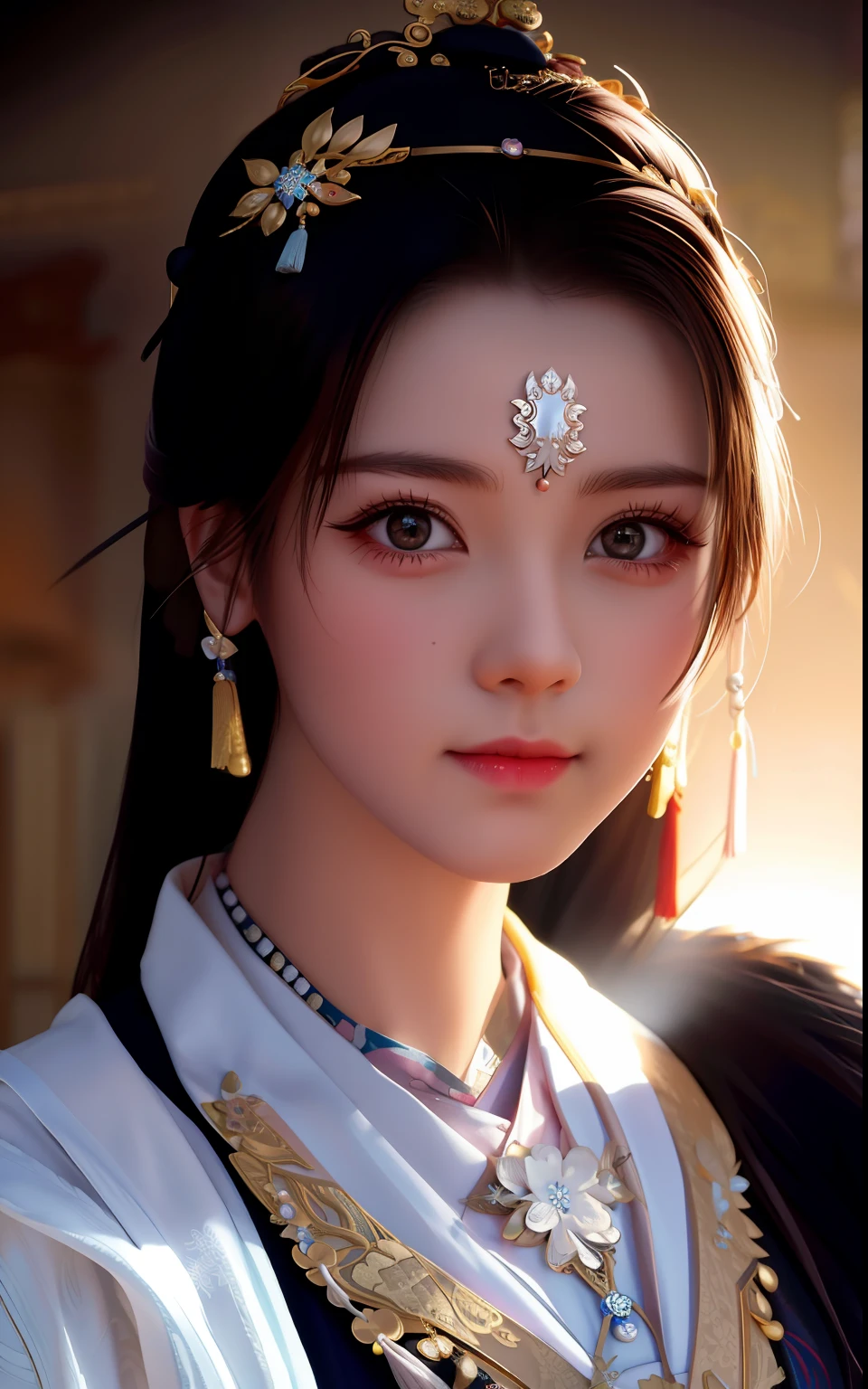 best quality, masterpiece, highres, wuxia 1girl, china dress, super Beautiful face, super beautiful eye, super beautiful hair