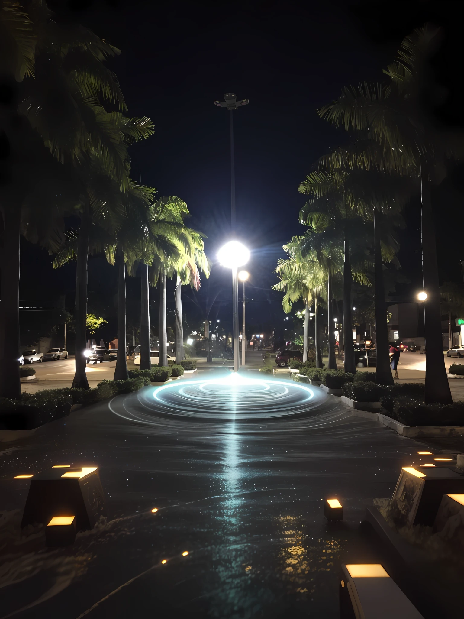 Portal to another dimension, 8k, high definition, hyper-realistic, + cinematic plane + dynamic composition, incredibly detailed, sharpness, detail details + night with light + perfectionism + award-winning realism ((ambient lighting))