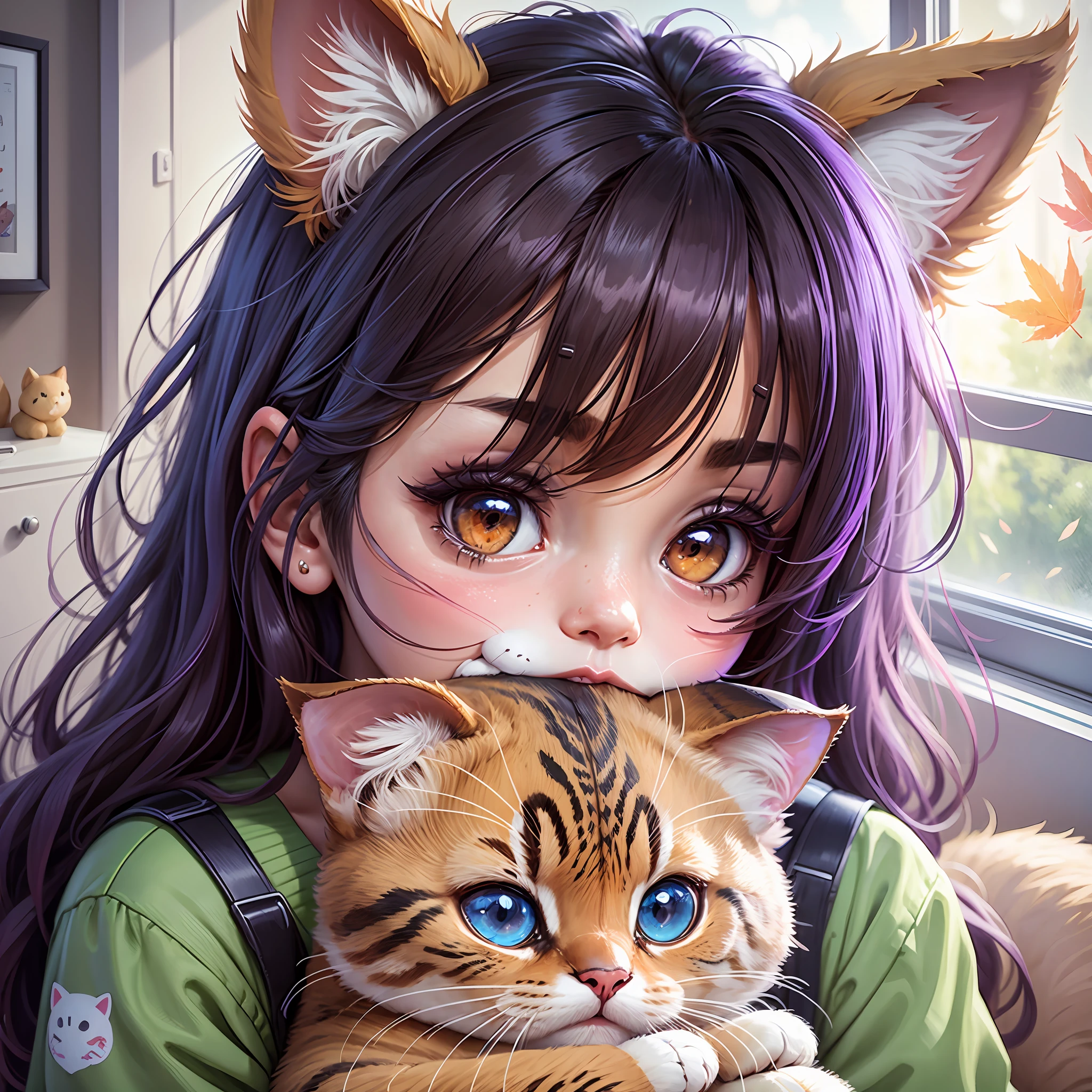 cartoon girl holding a teddy bear and a cat with a message, telegram sticker, あかさたなは on twitter, tsugumi ohba, cute cartoon, ruan cute vtuber, doujin, cute cartoon style, 🍁 cute, negao, by Ni Duan, pin on anime, by Gang Hui-an, ddlc --auto --s2
