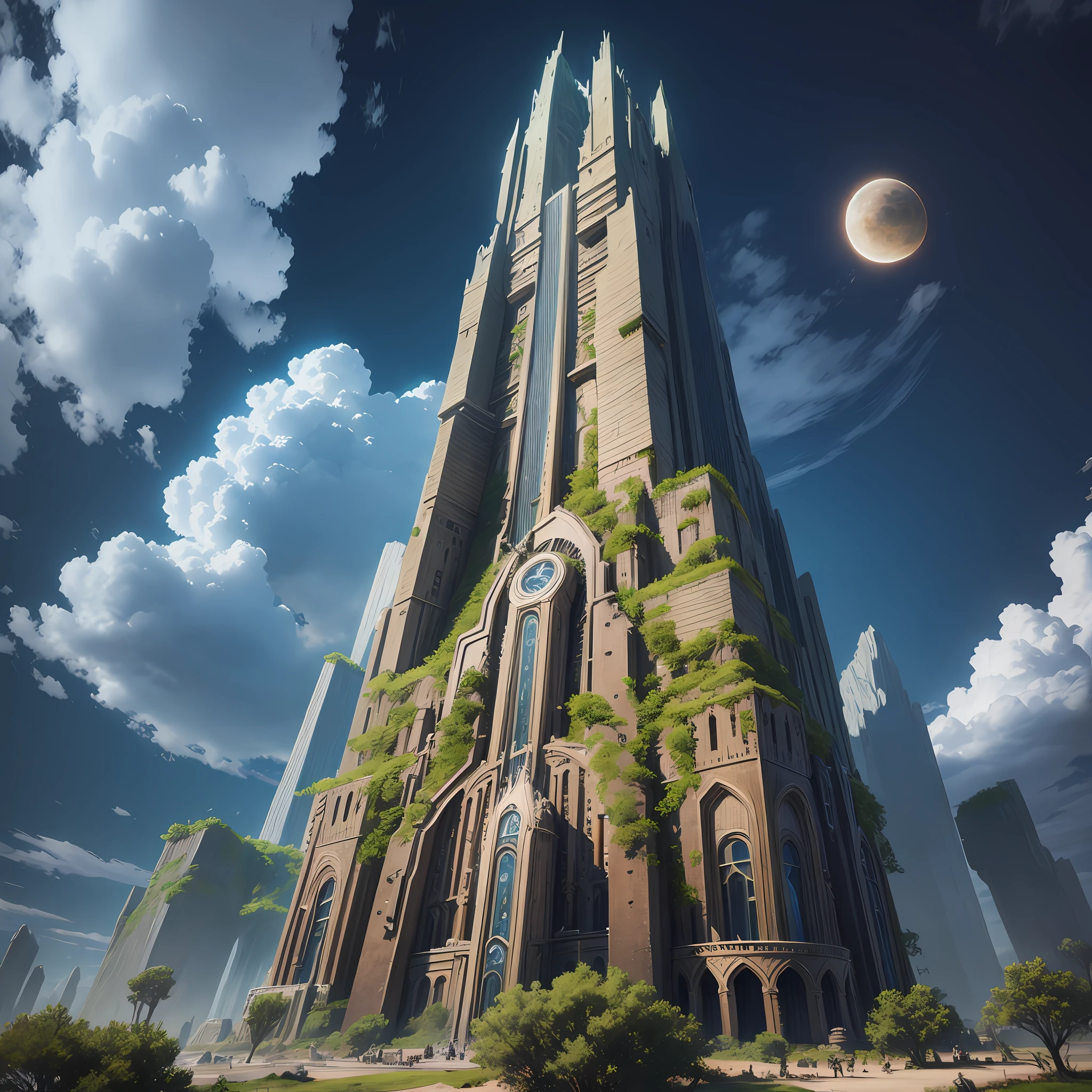 Behemolith Tower Fantasy Sci-Fi Top Quality Building