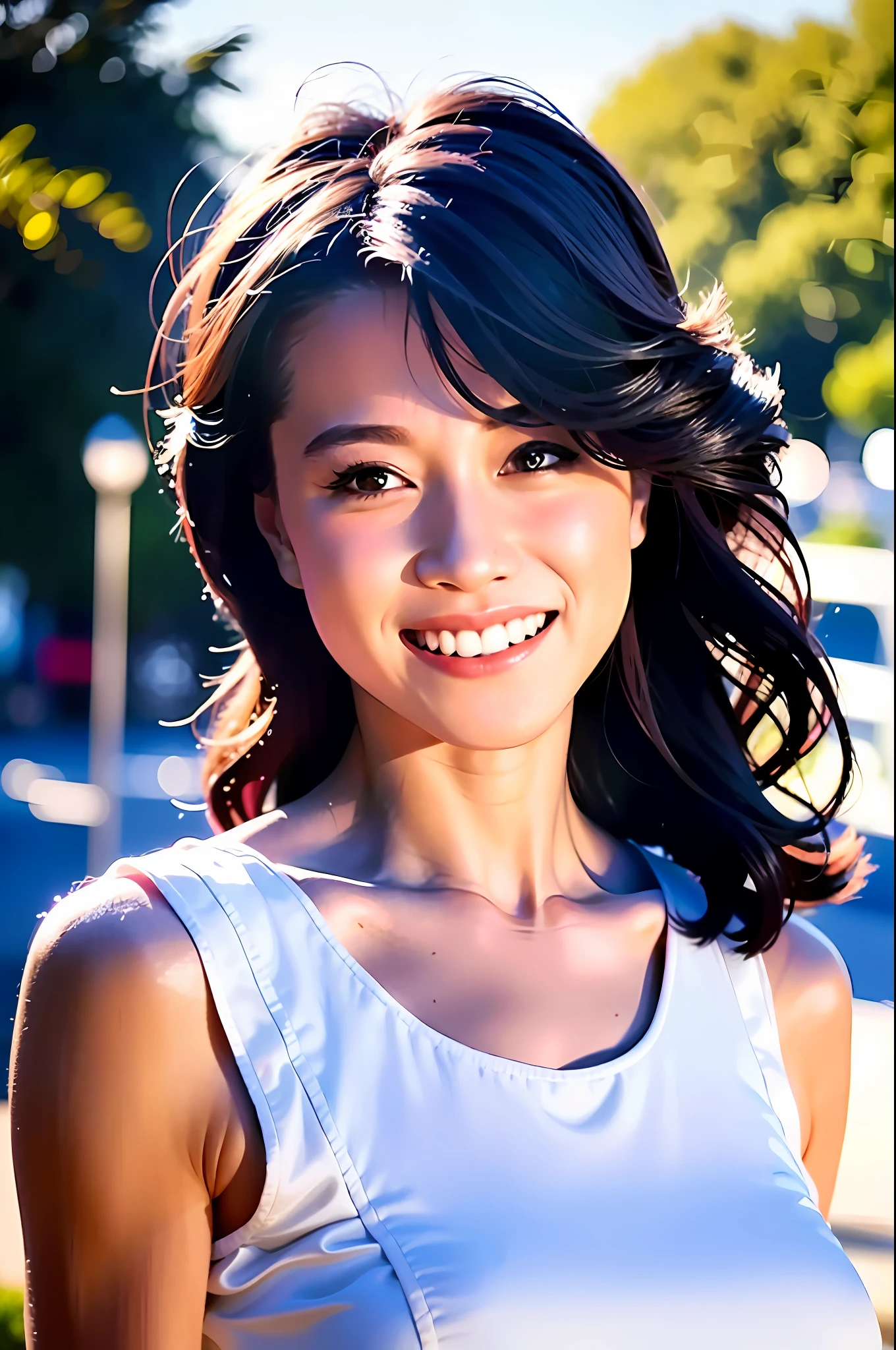 4k, photo, realistic,best quality,1girl,woman,smiling, portrait, white dress
,akinav1,