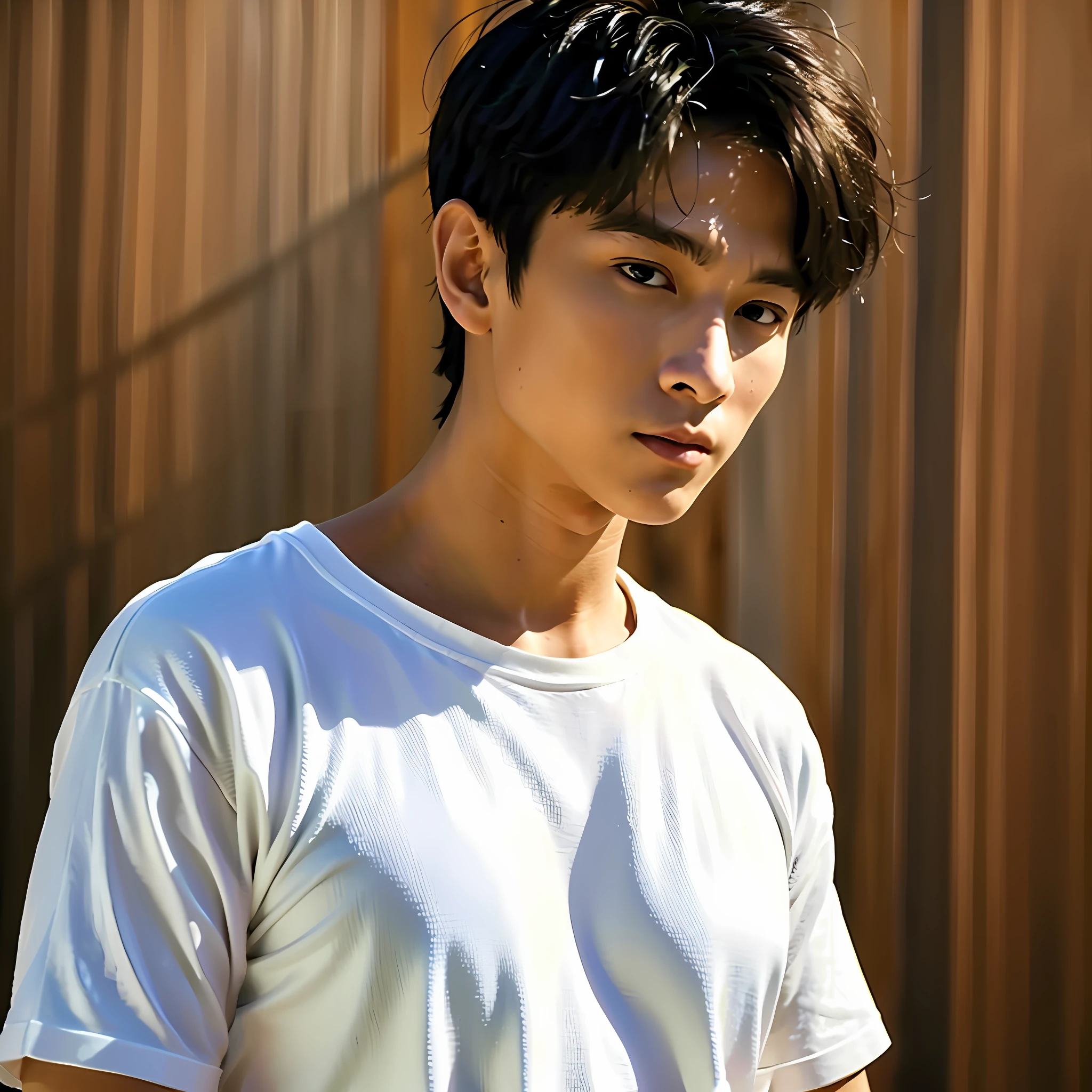 White shirt without wrinkles